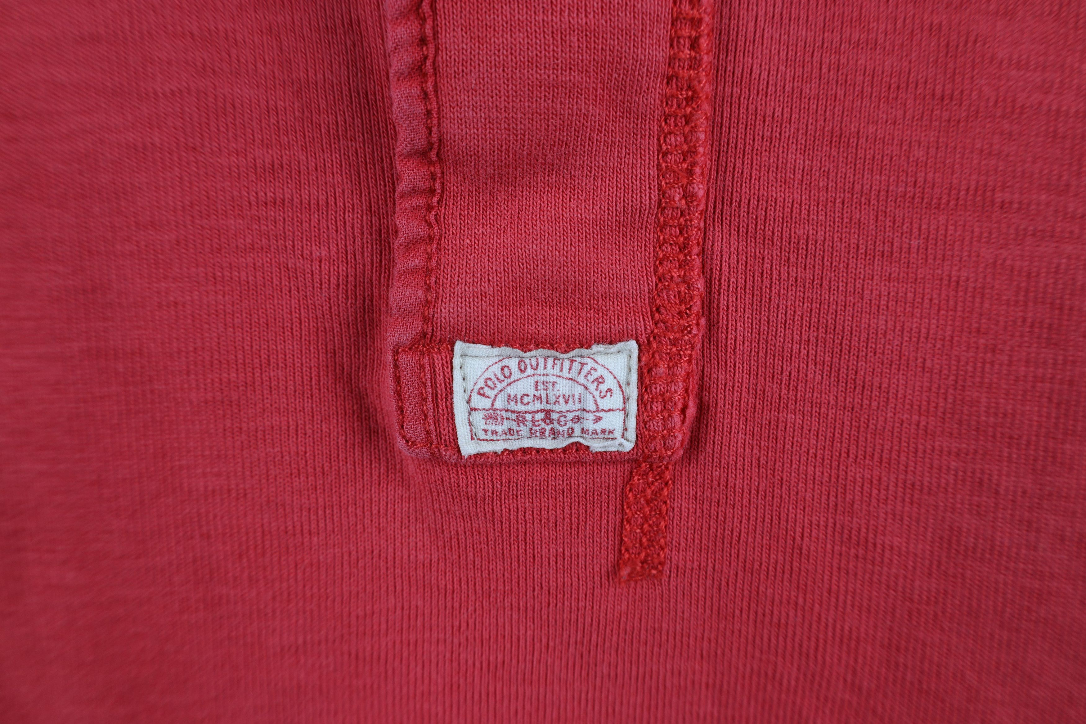Ralph Lauren × Vintage Vintage 90s Ralph Lauren Ribbed Long Sleeve Henley T-Shirt Size US L / EU 52-54 / 3 - 4 Thumbnail