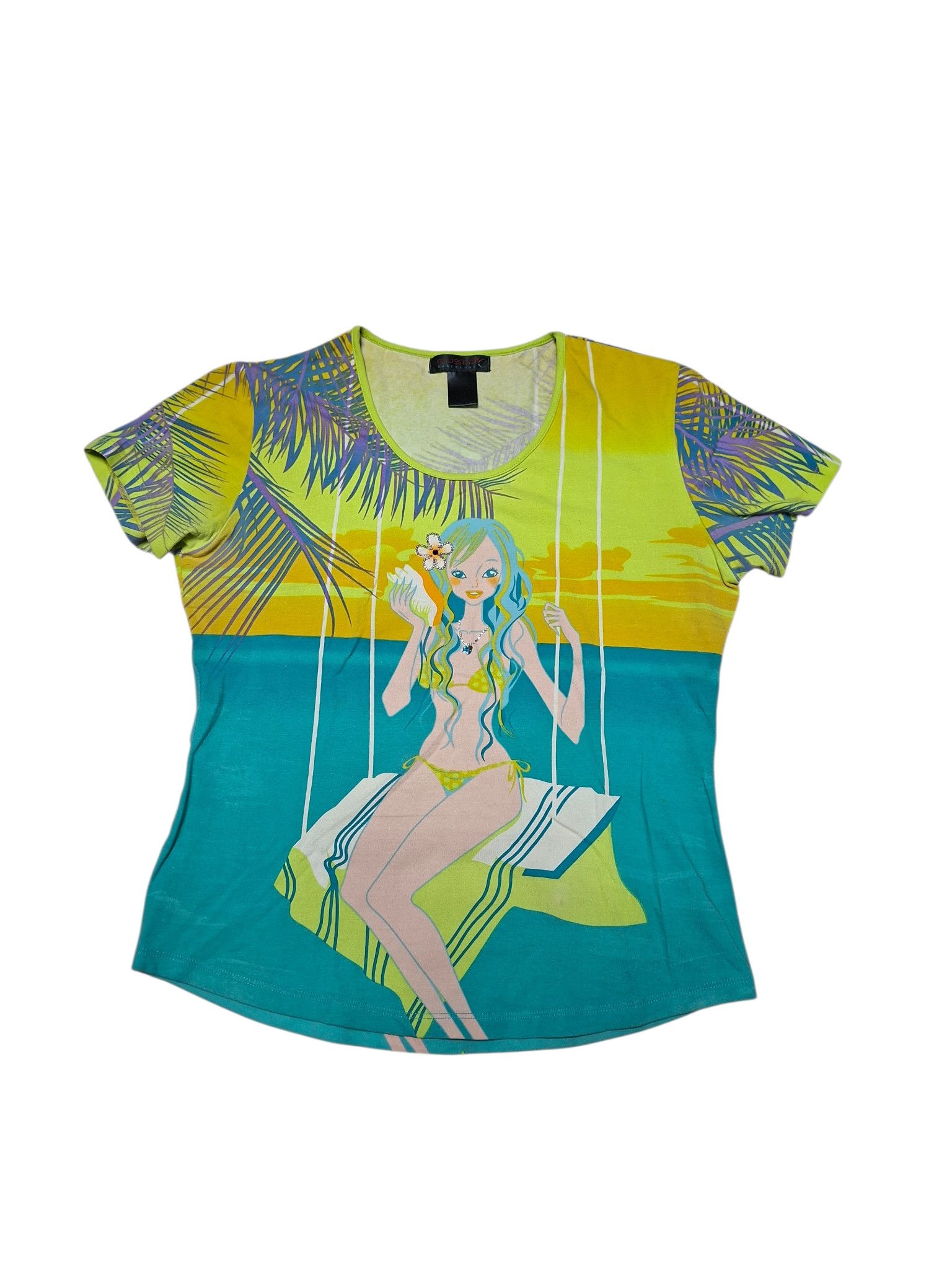 Custo Barcelona CUSTO BARCELONA VINTAGE AVANT GARDE BIKINI GIRL LADY`S TEE Size M / US 6-8 / IT 42-44 - 1 Thumbnail