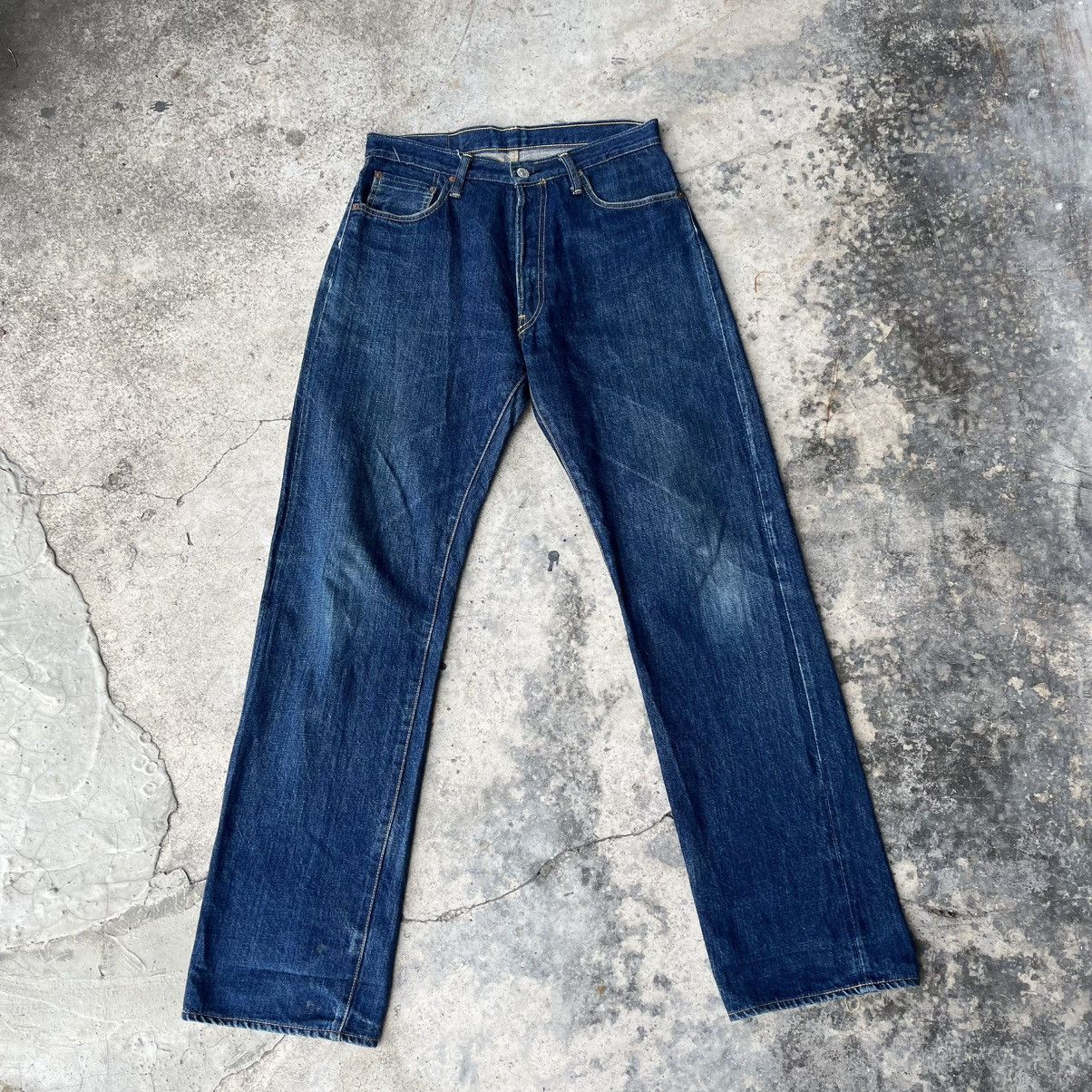 Japanese Brand Vintage Japanese Gowest straight selvedge jeans Size US 31 - 1 Thumbnail