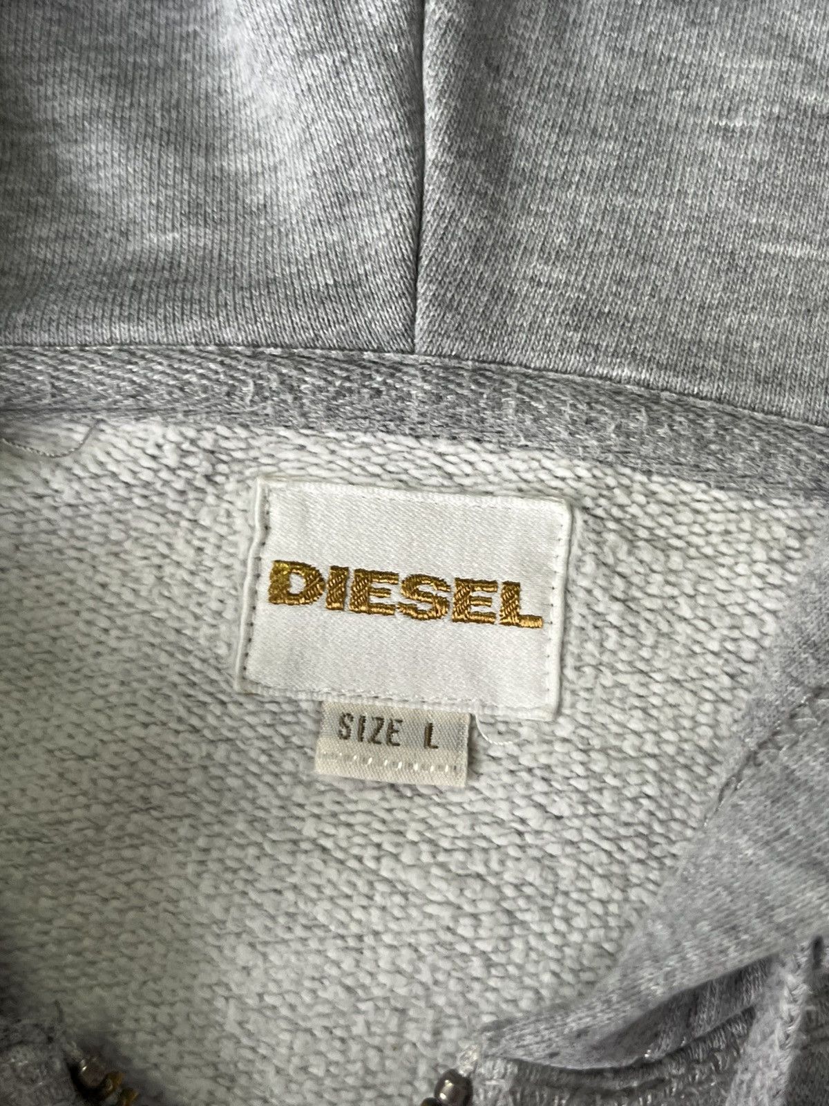 Diesel Vintage Japanese Brand Zip Hoodie Diesel Streetwear Size US L / EU 52-54 / 3 - 6 Thumbnail