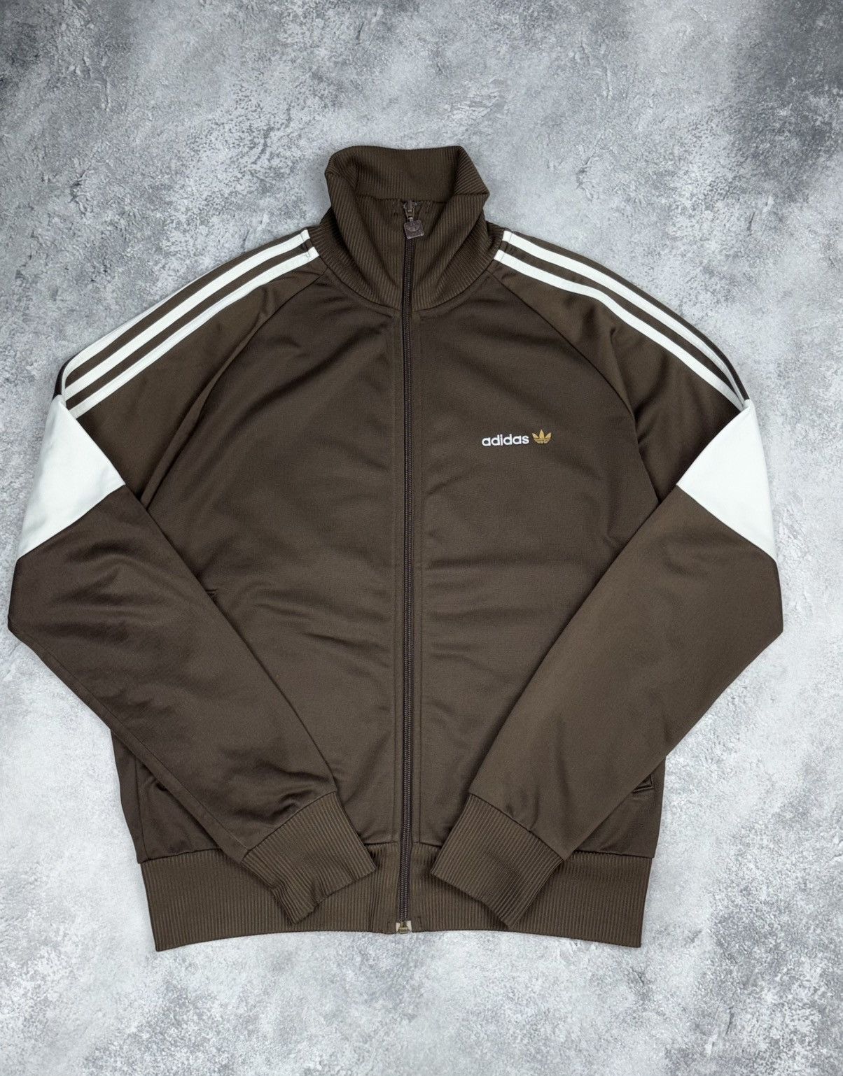 Adidas Vintage Adidas Y2K brown retro sport jacket hoodie Size US M / EU 48-50 / 2 - 1 Thumbnail