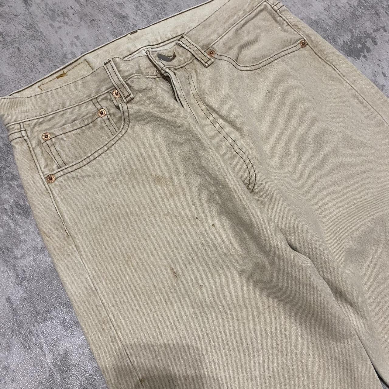 Levi's 90s Vintage Made in USA Tan Levi's 501 straight leg Size US M / EU 48-50 / 2 - 6 Thumbnail