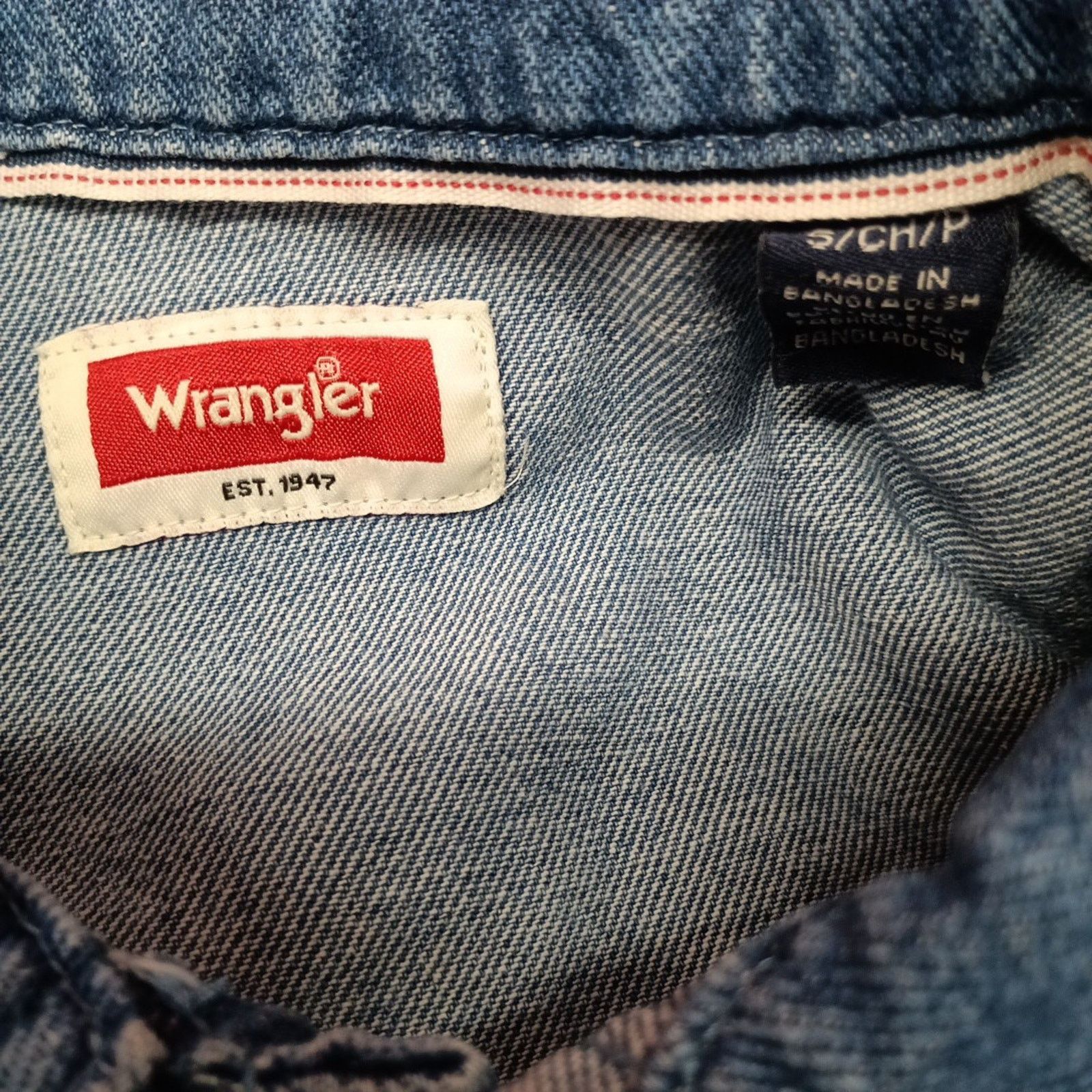 Wrangler Wrangler Blue Denim Jacket Overshirt Outdoor Shacket Size S Size US S / EU 44-46 / 1 - 5 Thumbnail