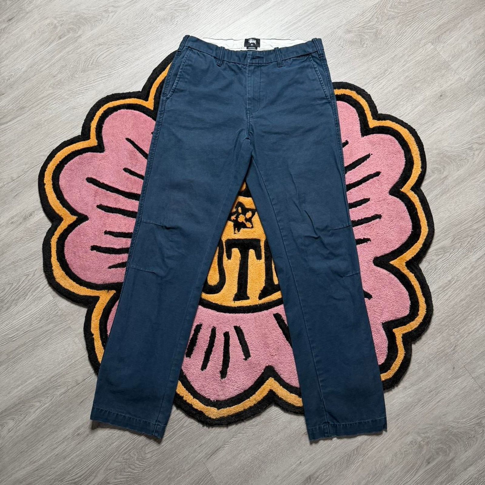 Stussy Stussy MFG Surplus Casual Chino Pants Size 30 Navy Blue Size US 30 / EU 46 - 1 Thumbnail