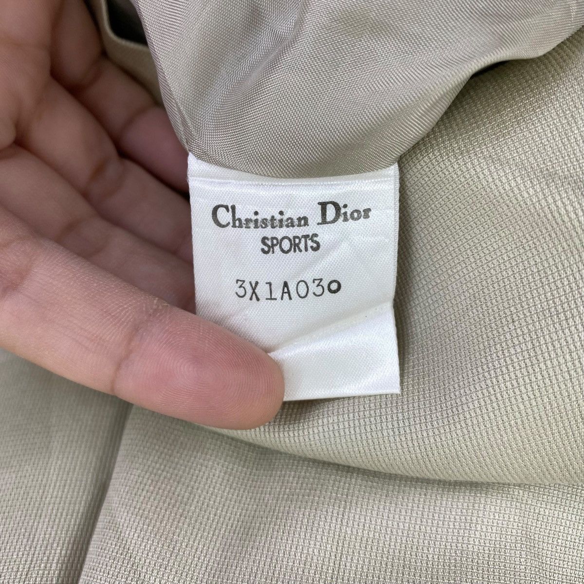 Dior Vintage CHRISTIAN DIOR SPORTS Beige Plain Blazer Coat Jacket Size M / US 6-8 / IT 42-44 - 7 Thumbnail