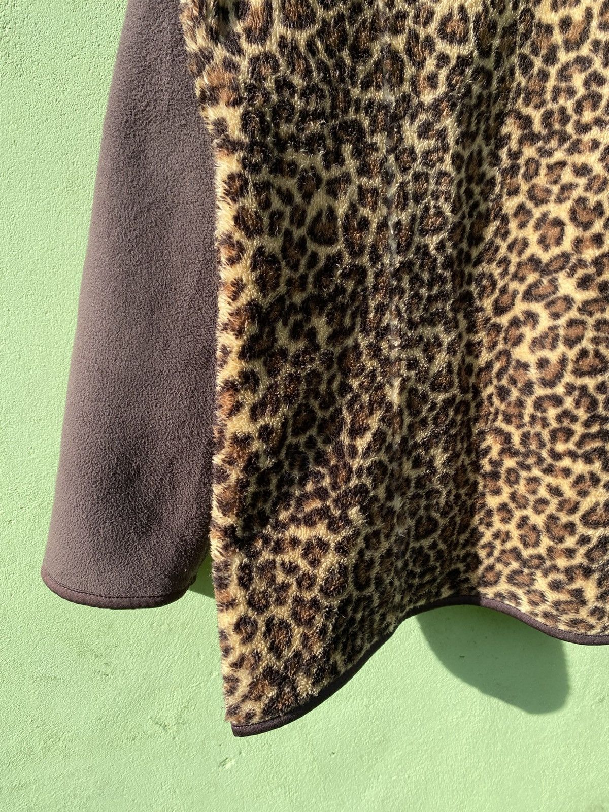 Vintage Crocodile Leopard Sherpa Fleece Jacket Y2K Cozy Outerwear Size ONE SIZE - 12 Thumbnail