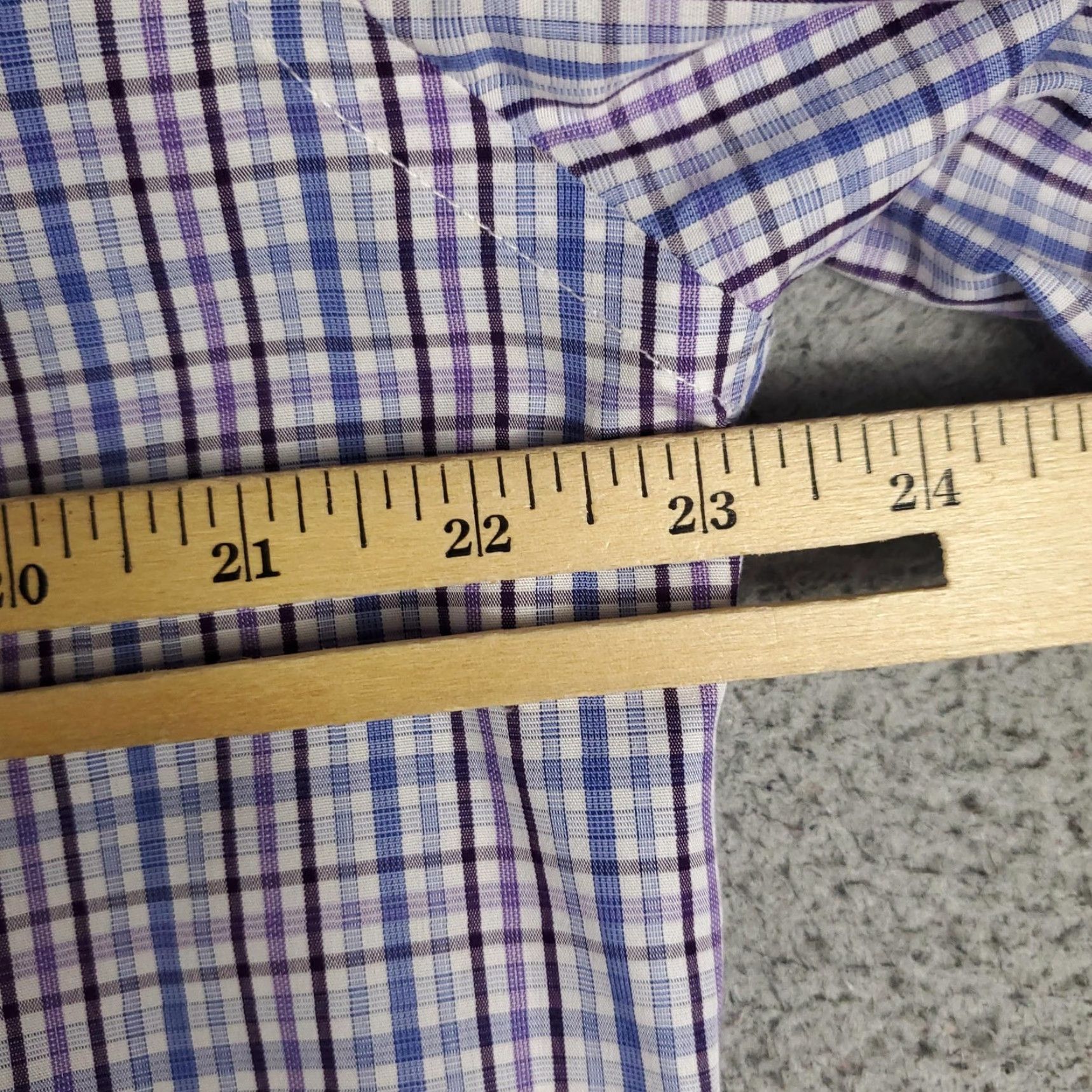 UNTUCKit UNTUCKit Button-Up Shirt Mens Large Blue Plaid Wrinkle-Free Cotton Long Sleeve Size US L / EU 52-54 / 3 - 6 Thumbnail
