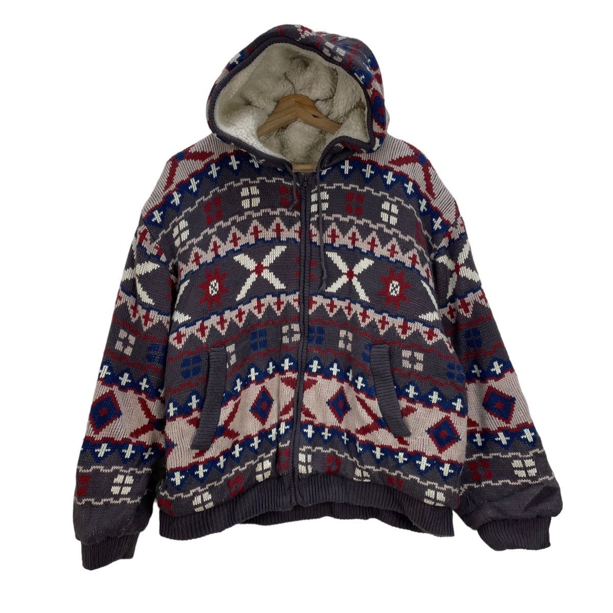 Japanese Brand 🔥Vtg Japanese Brand GB Company Aztec Native Sherpa Jacket Size US M / EU 48-50 / 2 - 2 Thumbnail
