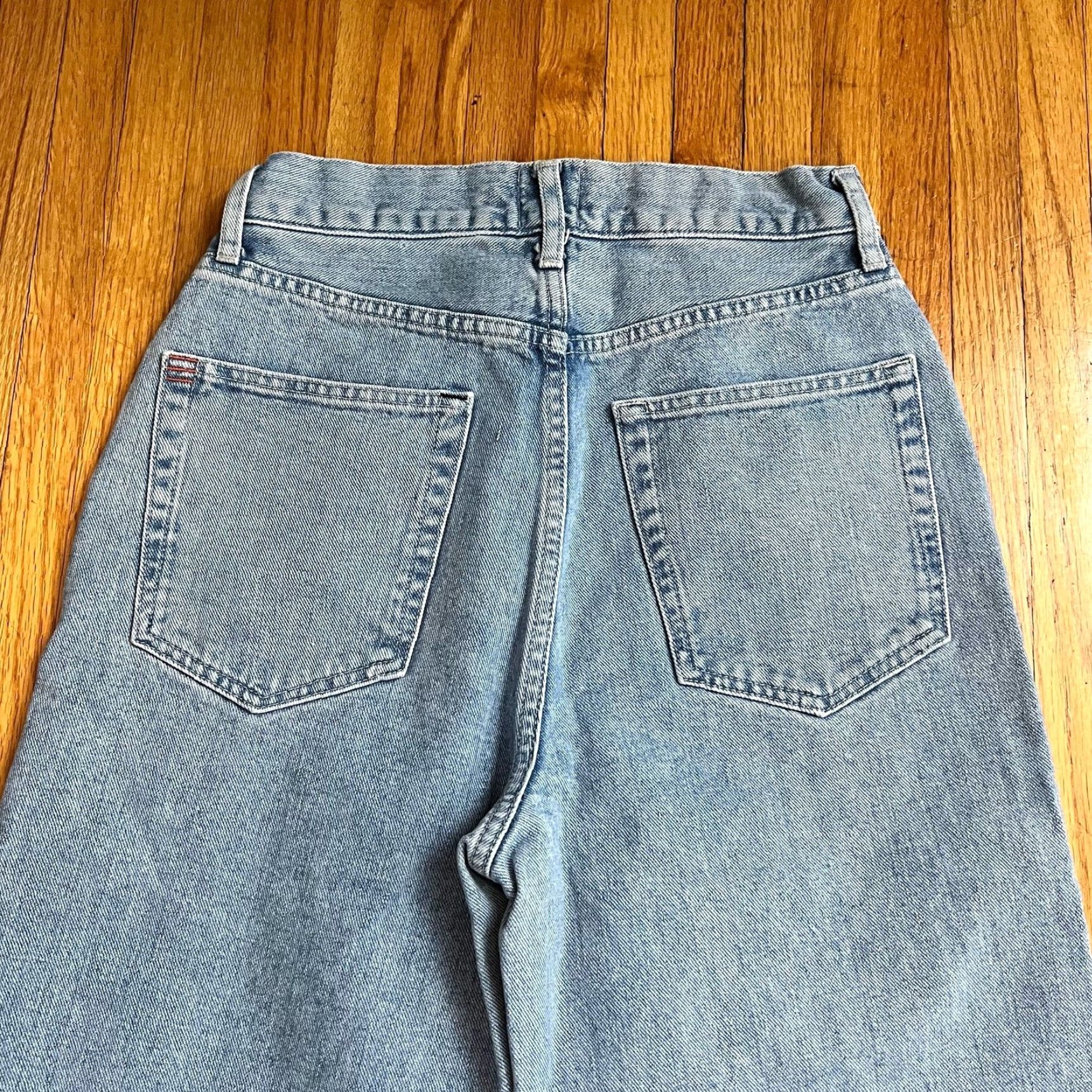 Bdg BDG Urban Outfitters Jeans Womens 27 High Rise Baggy Distressed Thrashed Denim Womens Jeans 27 Blue Size 27" / US 4 / IT 40 - 4 Thumbnail