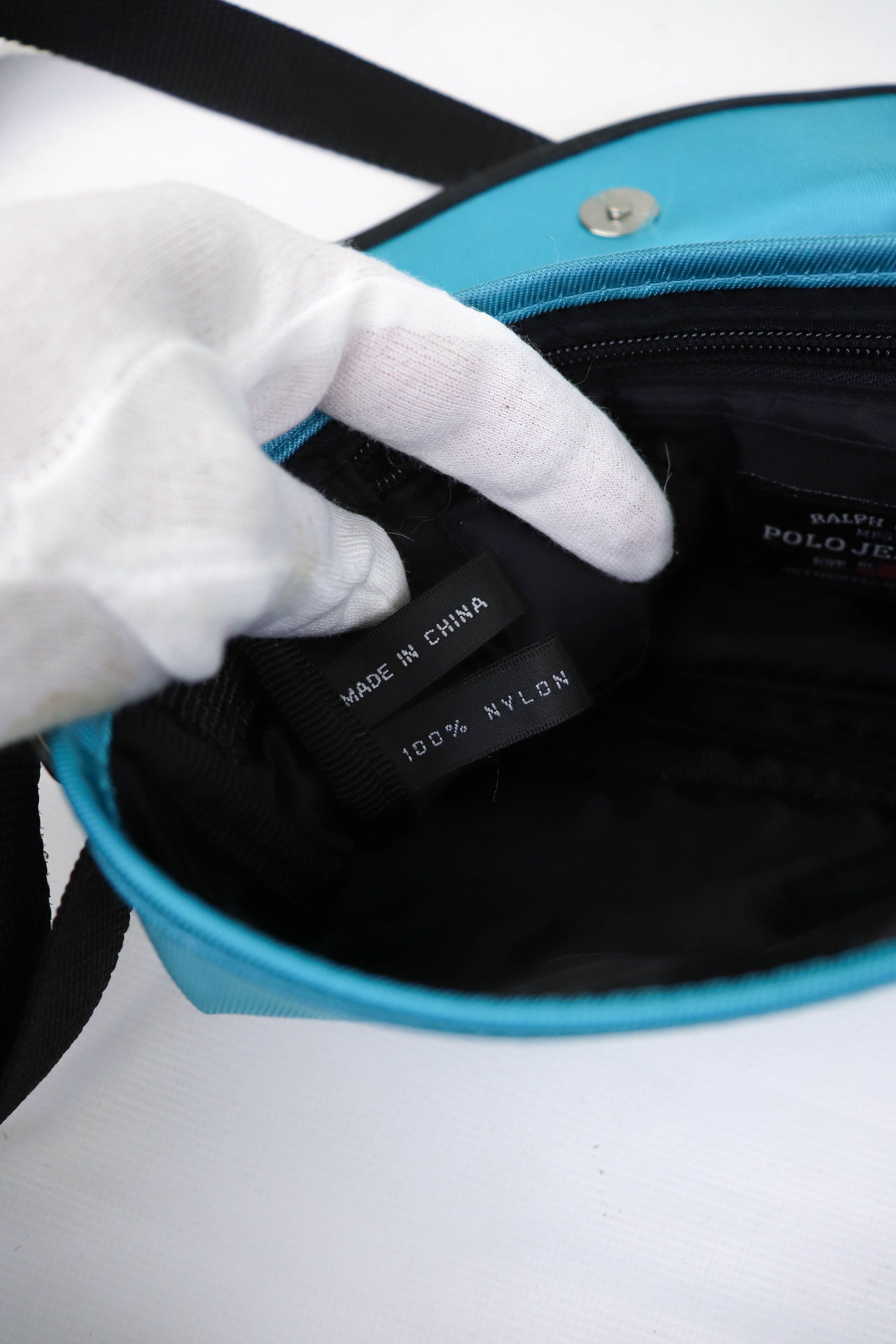 Polo Ralph Lauren Y2K Vintage POLO JEANS Ralph Lauren Turquoise Crossbody Bag Size ONE SIZE - 11 Thumbnail
