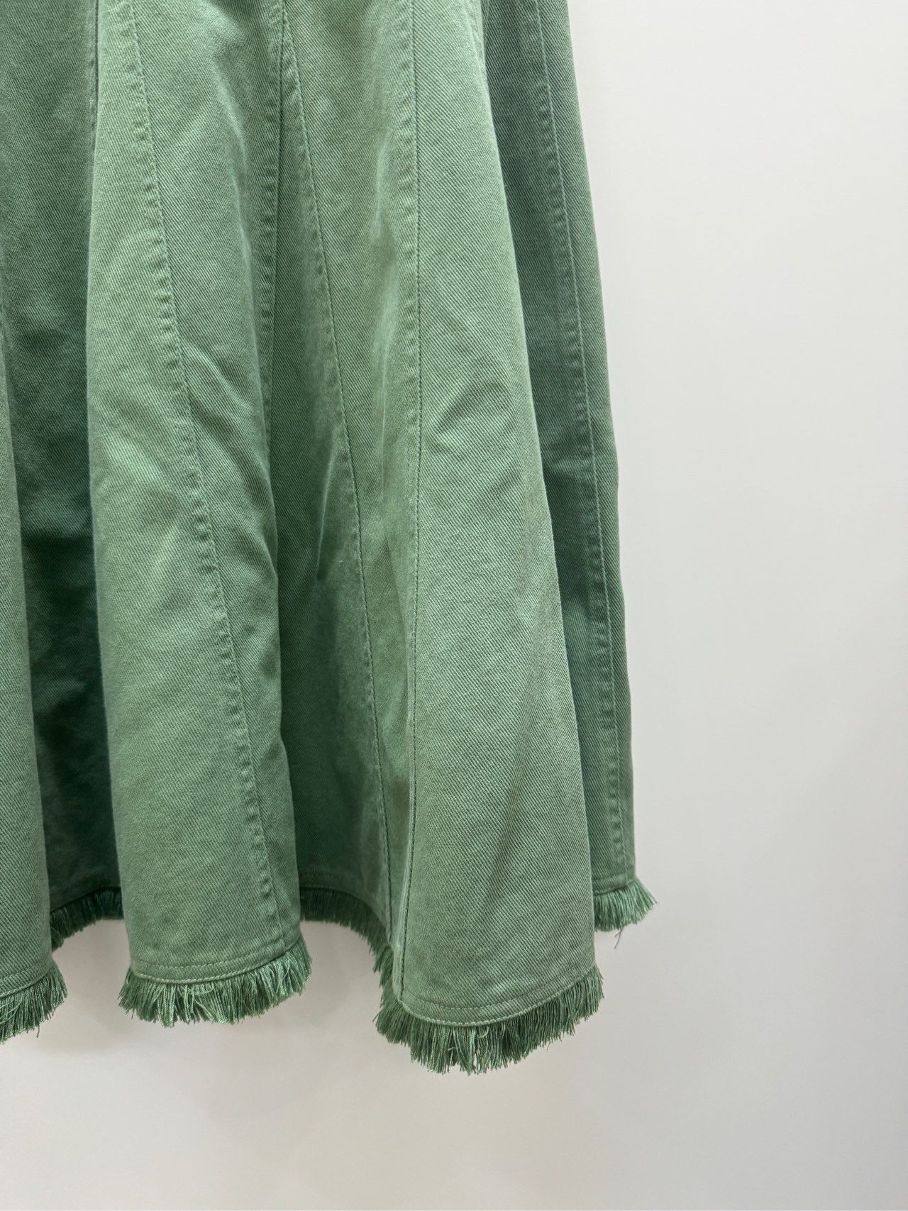 Max Mara Maxmara green long dress fishtail dress size 32 Size 24" / US 00 / IT 34 - 6 Thumbnail