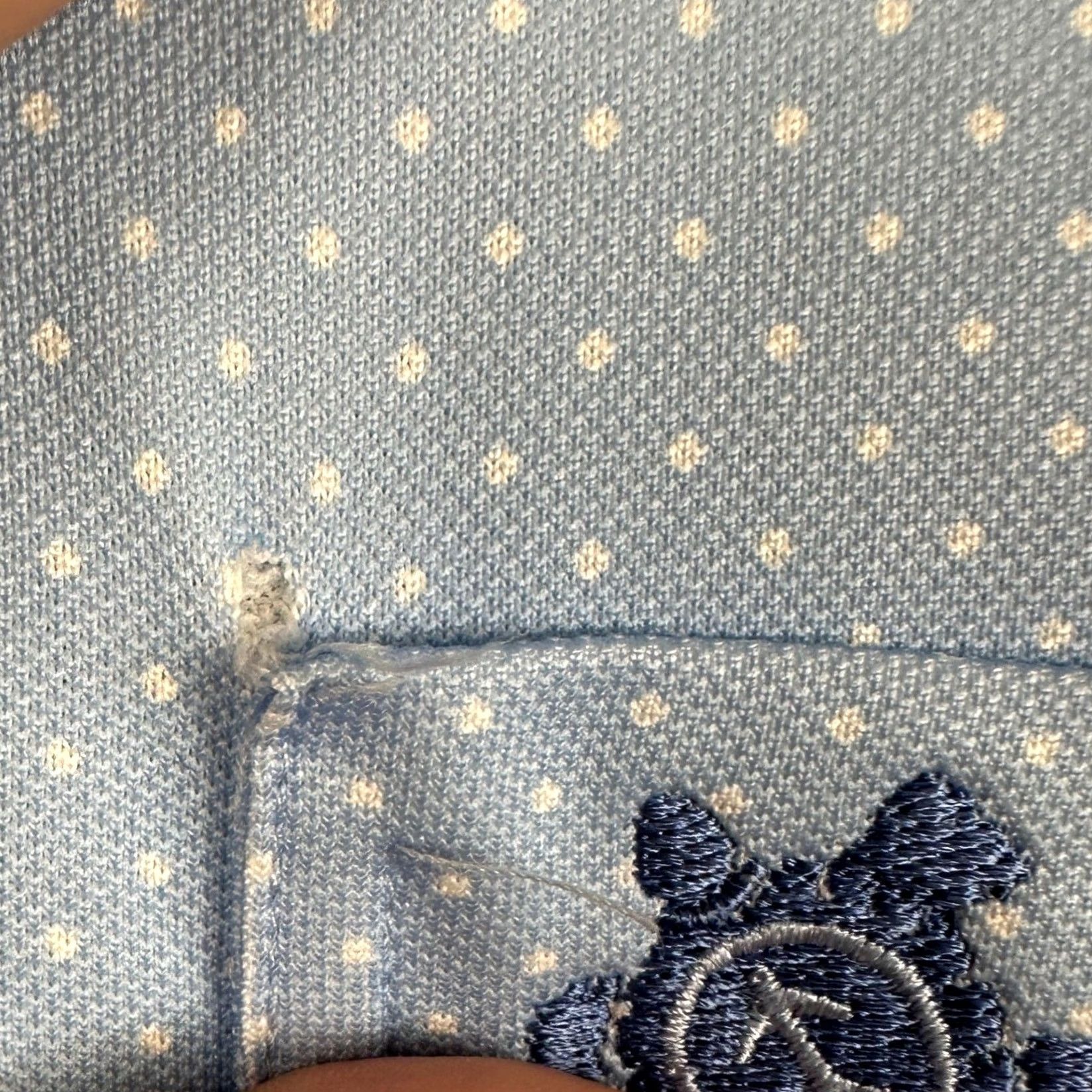 Vintage Donald Ross Polo Shirt Shirt Mens XL Light Blue White Dots Short Sleeve Rugby Pocket Size US XL / EU 56 / 4 - 5 Thumbnail