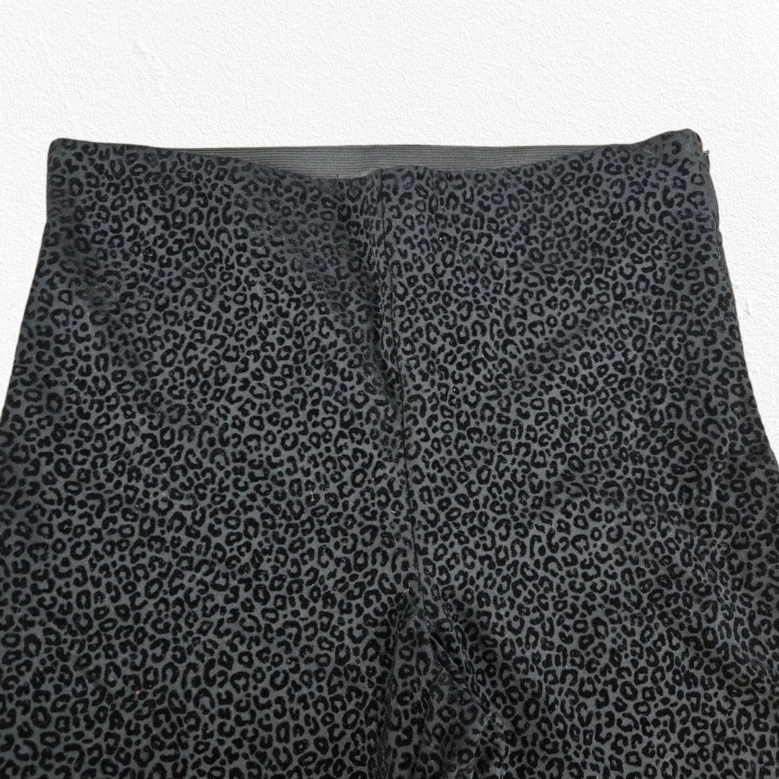 Ann Taylor Ann Taylor Black Leopard Skinny Ponte Pants Size Medium Size 30" / US 8 / IT 44 - 3 Thumbnail