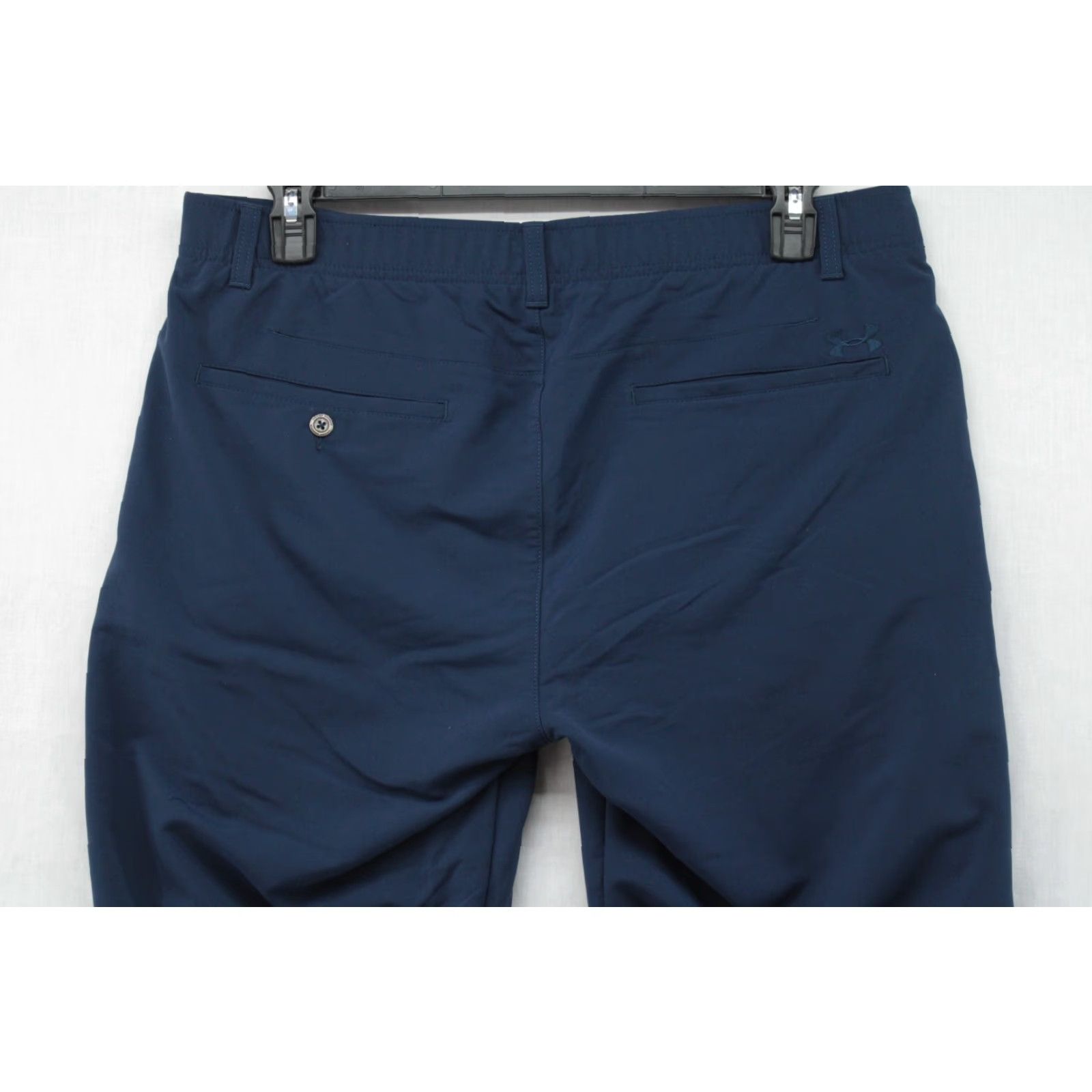 Under Armour Under Armour UA Match Play Pants Men's 36x31 Blue Performance Woven Stretch Golf Pants Business Casual Workwear Solid Modern Straight Mens Size US 36 / EU 52 - 7 Thumbnail
