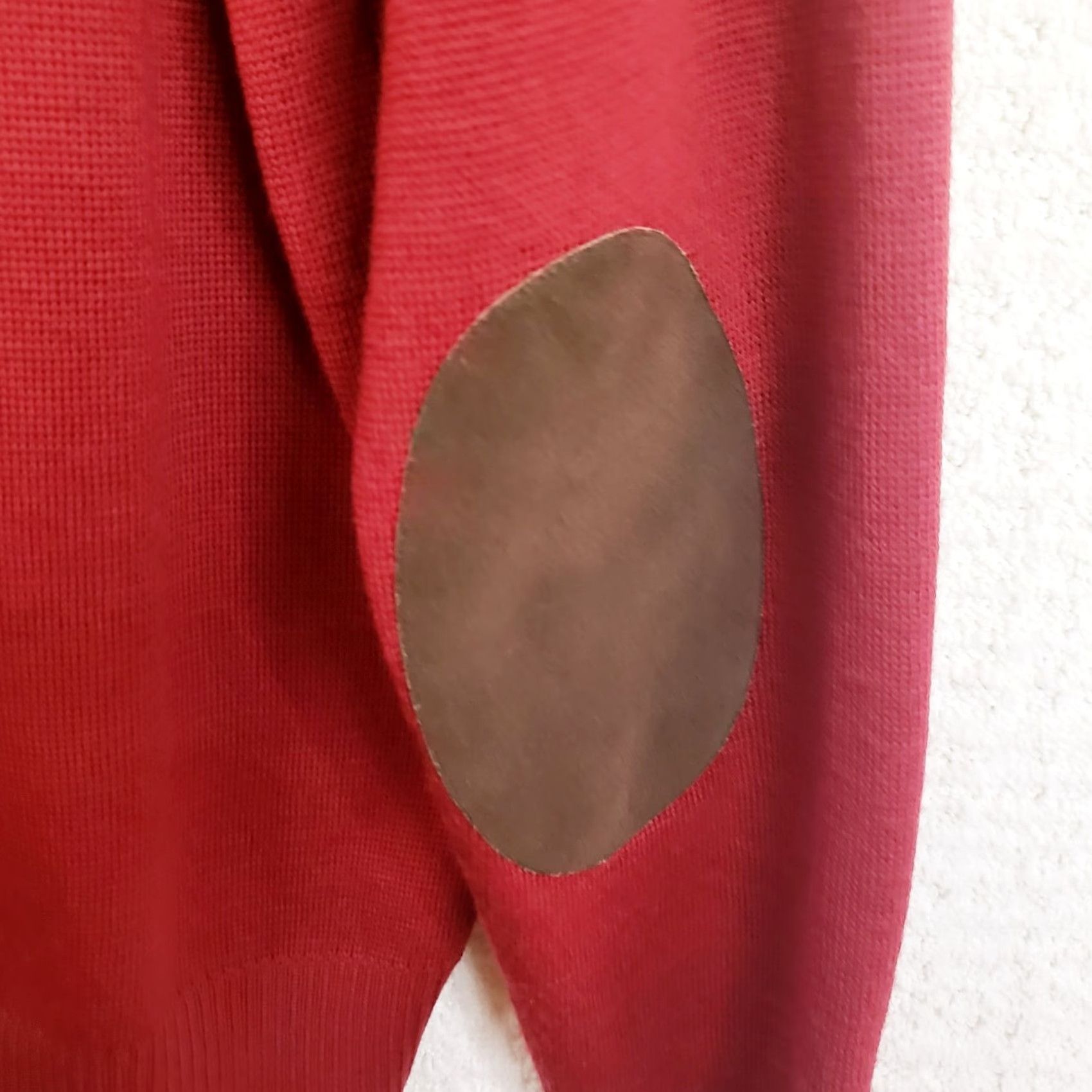 Jim Thompson Norm Thompson Merino Wool Sweater Men S Red Collared Elbow Pads Pullover Knit Solid Long Sleeve Buttoned Casual Workwear Vintage: No Size US S / EU 44-46 / 1 - 6 Thumbnail