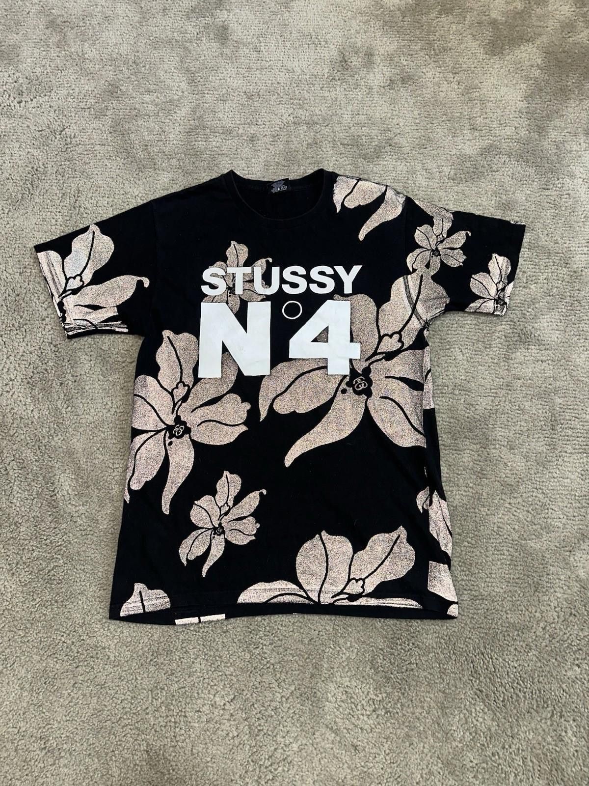 Stussy Stussy 'No4' Reflective Flowers T-Shirt Men's Size M Size US M / EU 48-50 / 2 - 1 Thumbnail
