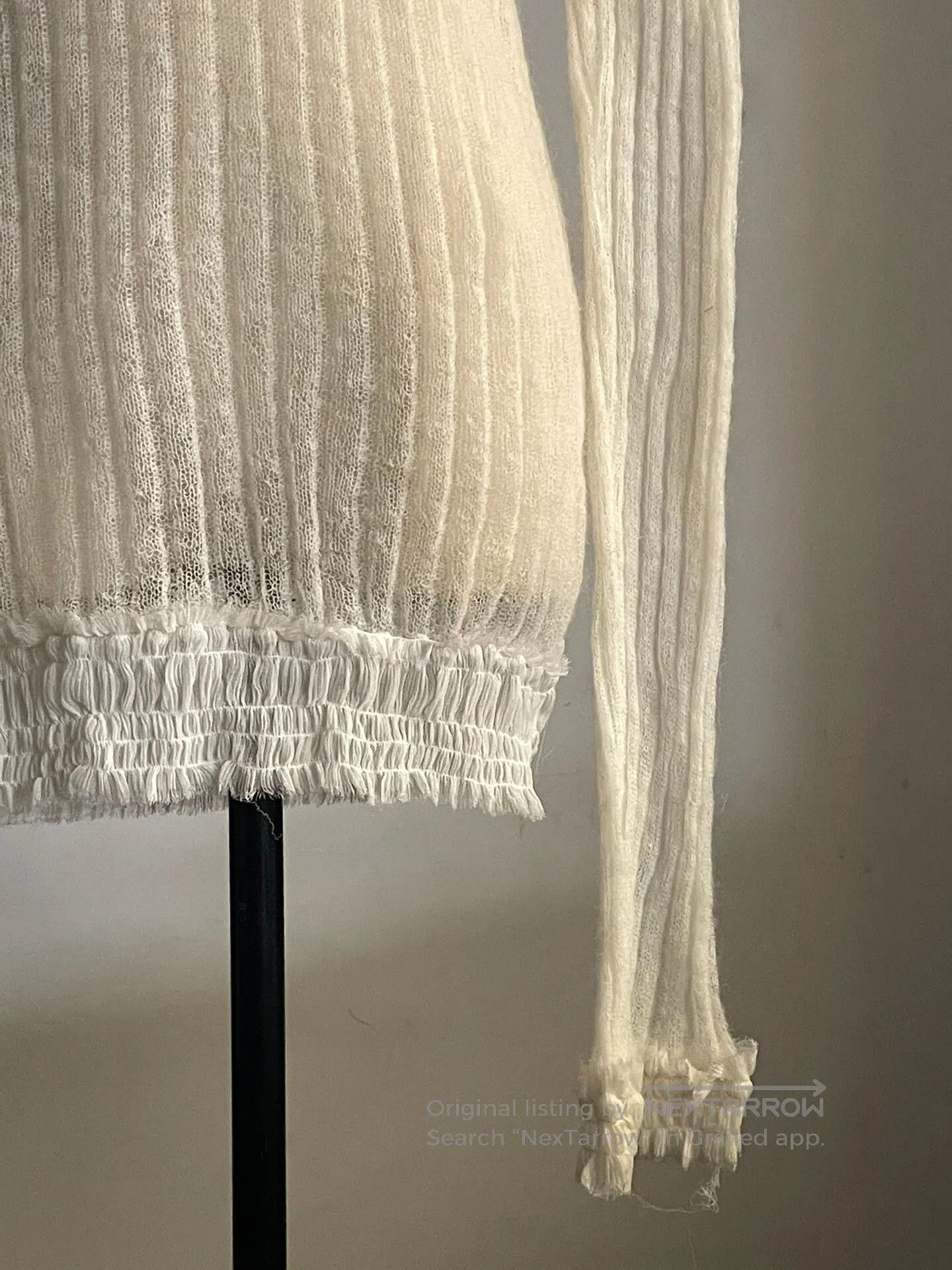 Ann Demeulemeester Ann Demeulemeester Mohair Knit Top. Size S / US 4 / IT 40 - 4 Thumbnail