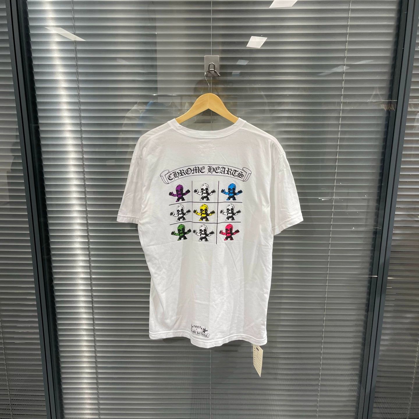 Chrome Hearts Chrome Hearts Foti 9-Grid Skull White Short Sleeve Tee Size US L / EU 52-54 / 3 - 1 Thumbnail