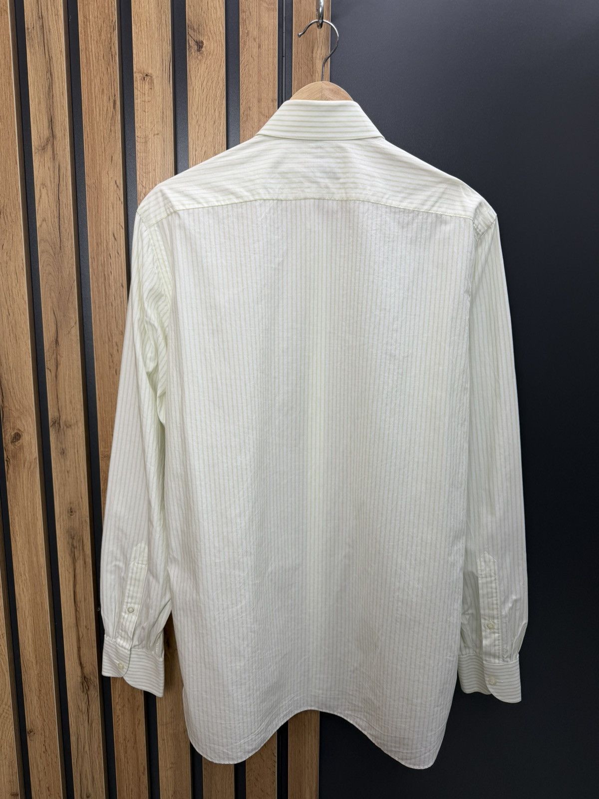 Luigi Borrelli Luigi Borrelli Cotton Striped Long Sleeve Shirt Size US L / EU 52-54 / 3 - 10 Thumbnail