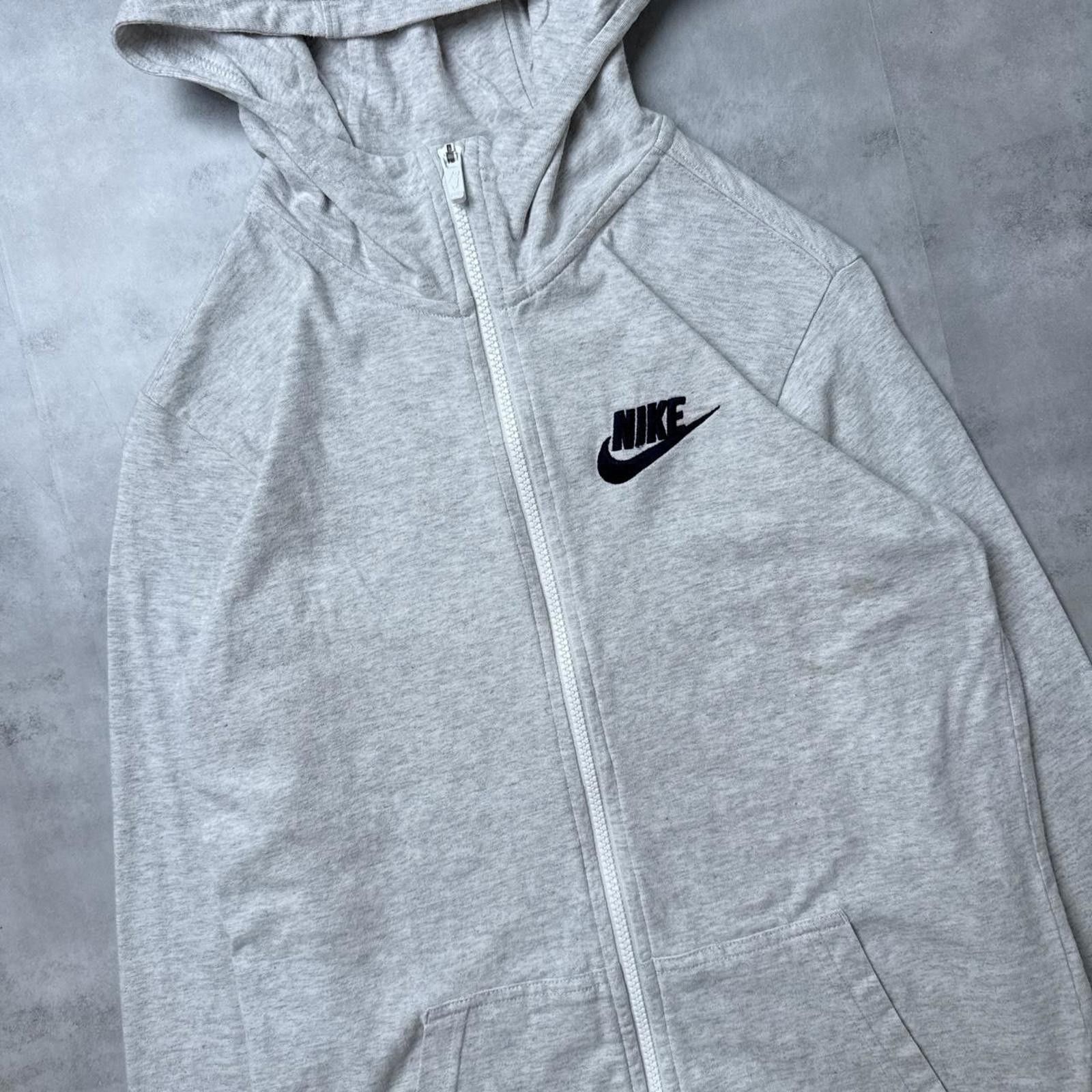 Nike Y2K Nike 00s Gray Zip Up Hoodie Jacket Size US XL / EU 56 / 4 - 6 Thumbnail