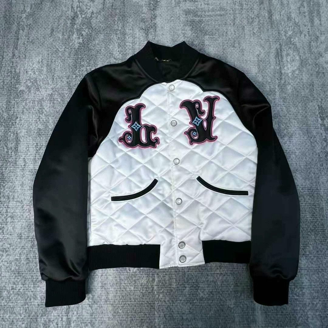 Louis Vuitton louis vuitton black and white baseball jacket Size US M / EU 48-50 / 2 - 1 Thumbnail