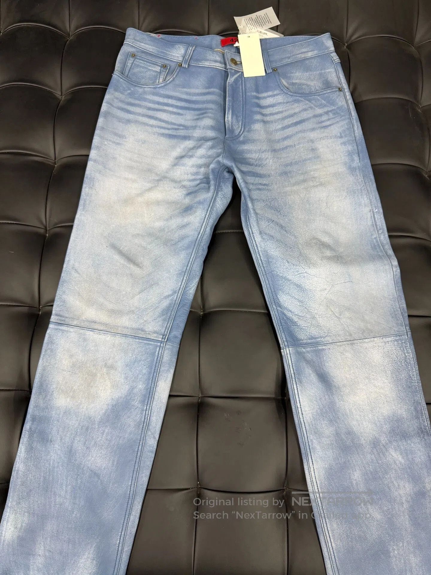 424 424 Washed Leather Baggy Pants. Size US 28 / EU 44 - 1 Thumbnail