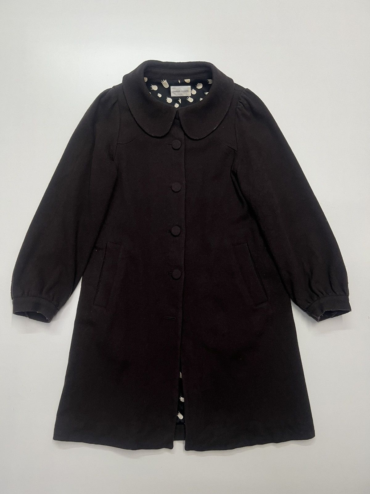 🔥TSUMORI CHISATO BY ISSEY MIYAKE ROUND COLLAR COAT