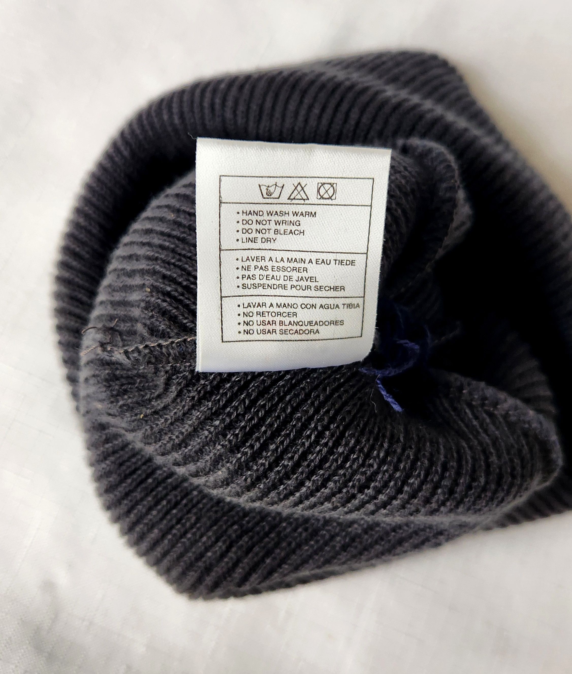 Nike × Vintage Nike Vintage Beanie Hat With Pom Made In Taiwan Black With Size ONE SIZE - 5 Thumbnail