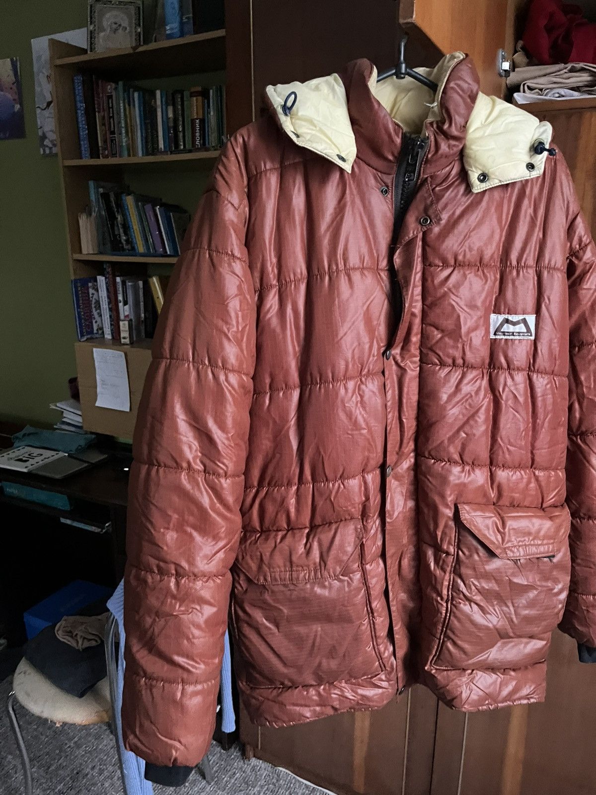 Mountain Equipment Vintage Mountain Equipment Puffer Jacket BrownHooded Outdoor Size US L / EU 52-54 / 3 - 4 Thumbnail