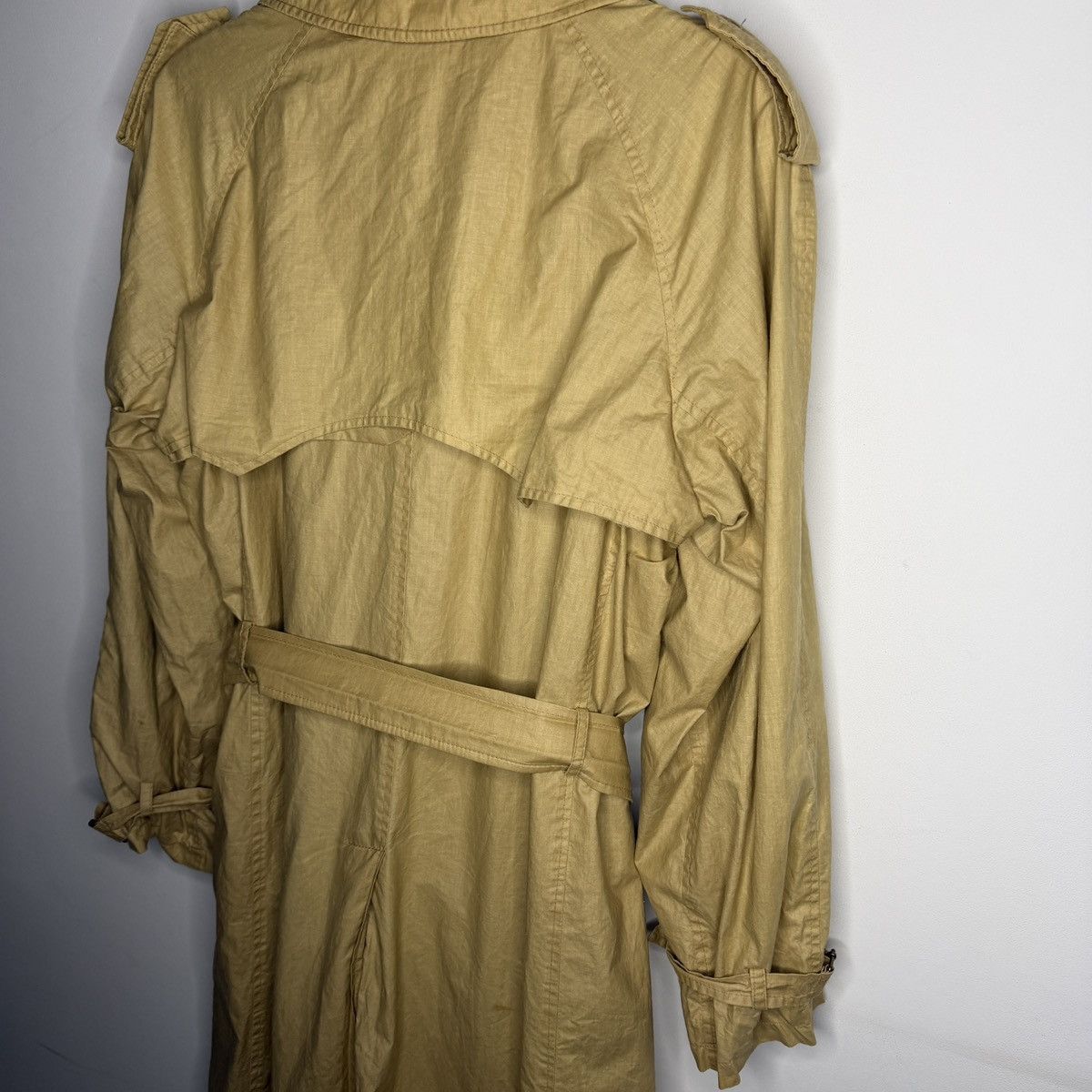Vintage Vintage Trench Coat Beige Made in Italy Avant Garde 80s 90s Size US M / EU 48-50 / 2 - 11 Thumbnail