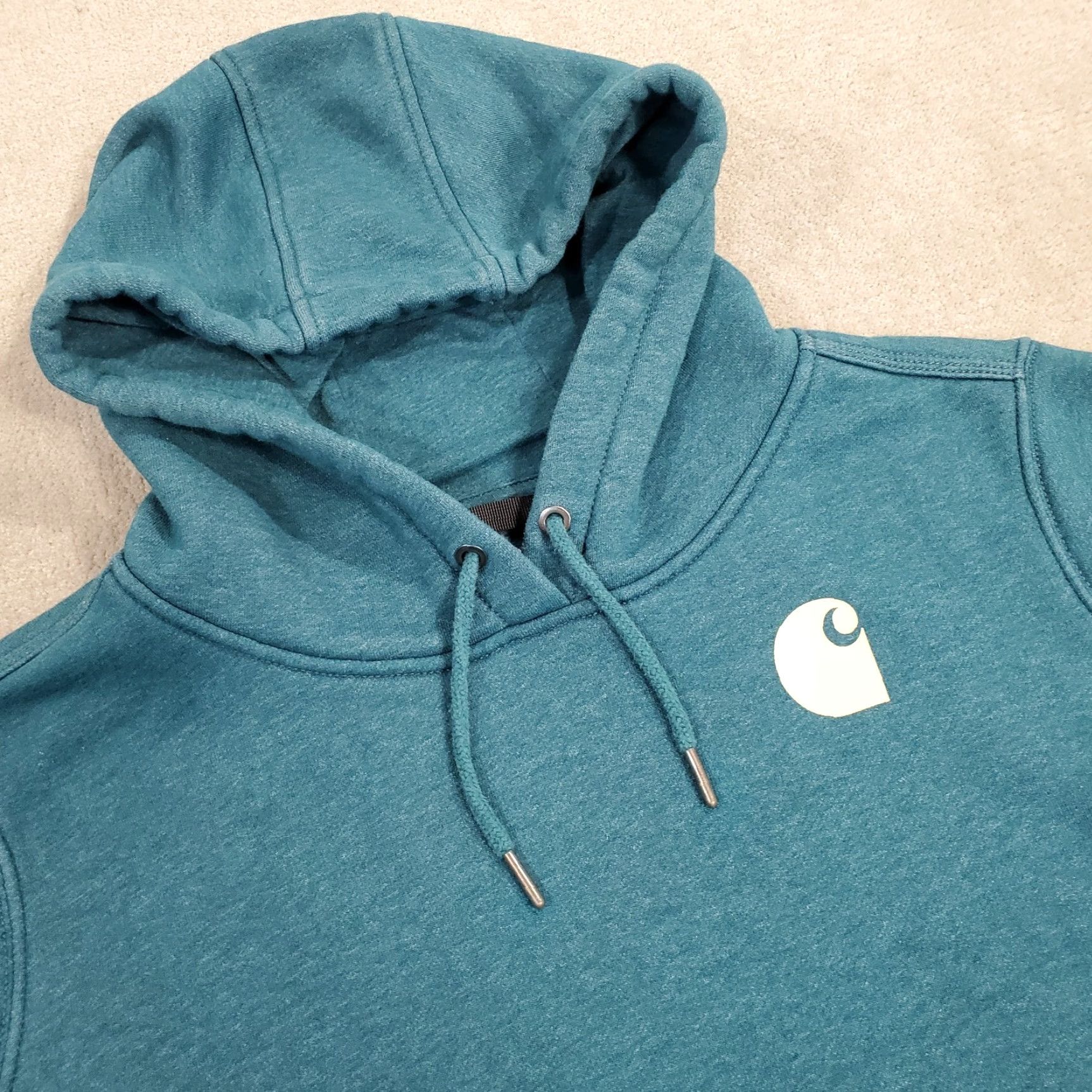 Carhartt Carhartt Hoodie Womens 2XL Blue Pullover Sweatshirt Relaxed Fit Logo H26 Size XXL / US 16-18 / IT 52-54 - 2 Thumbnail
