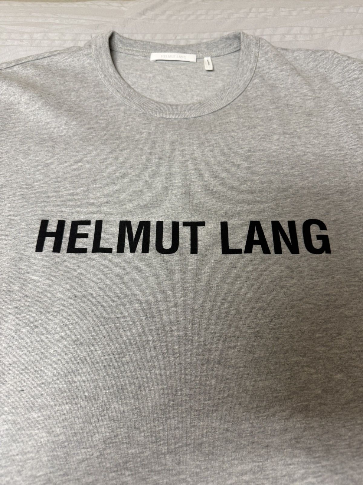 Helmut Lang Helmut Lang Grey Core Tee Size US L / EU 52-54 / 3 - 2 Thumbnail
