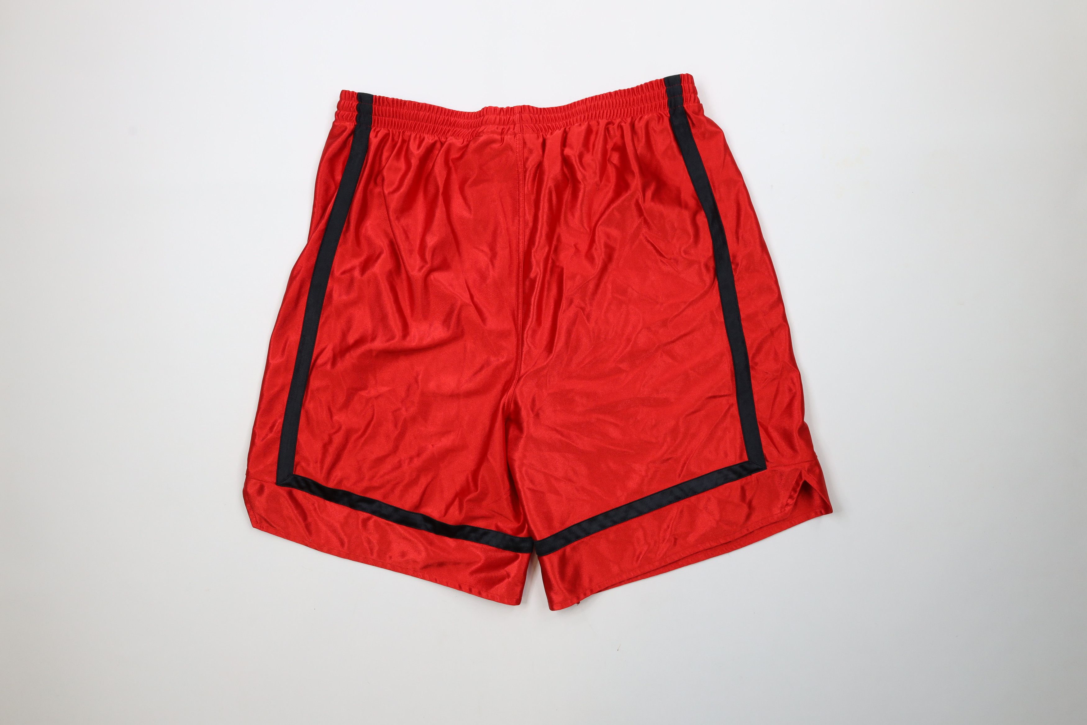 Vintage Vintage 90s Wings Hockey Gym Basketball Shorts Red Polyester Size US 36 / EU 52 - 9 Thumbnail