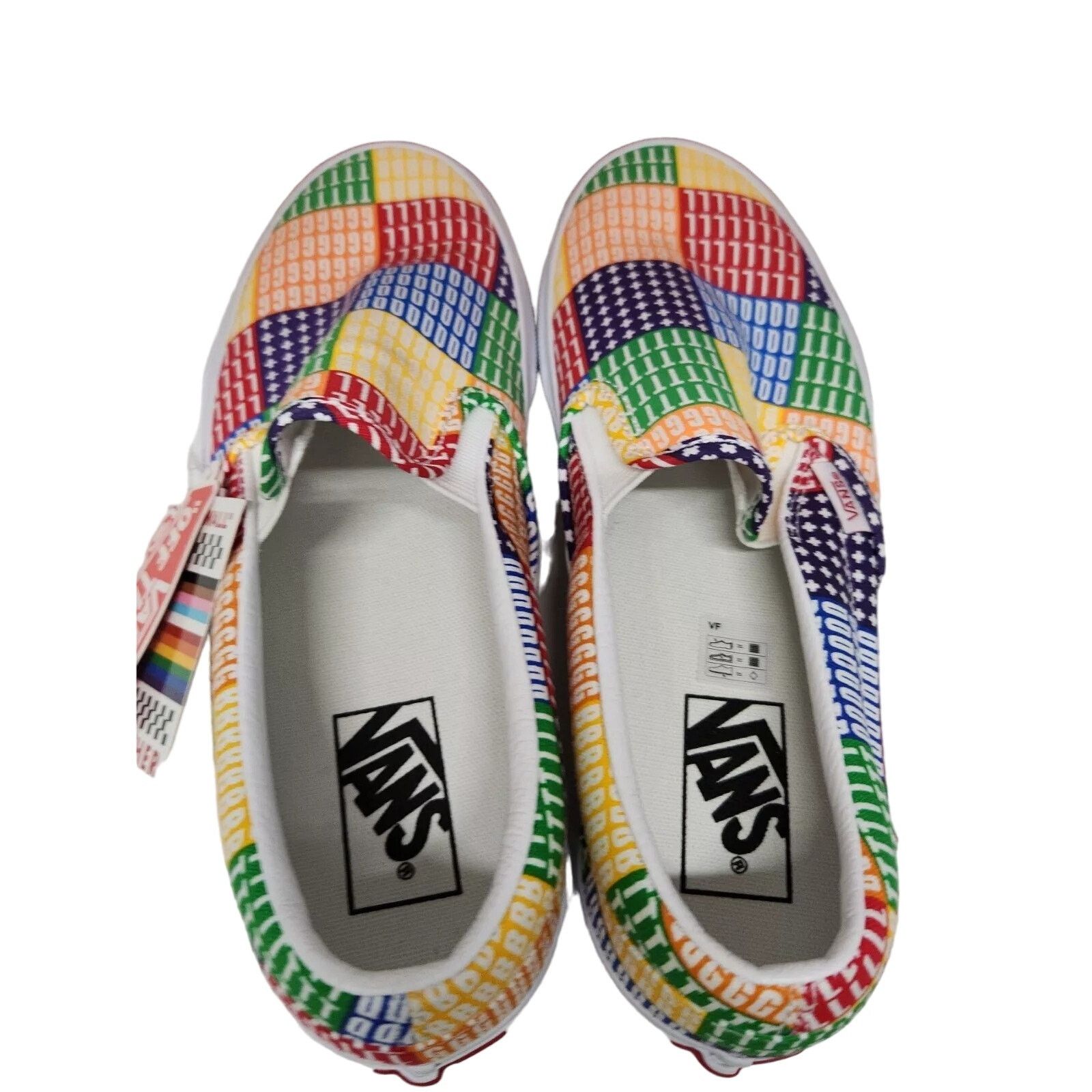 Vans Vans Classic Slip On Pride Multi True White Womens Size 7.5 Size US 7.5 / IT 37.5 - 3 Thumbnail