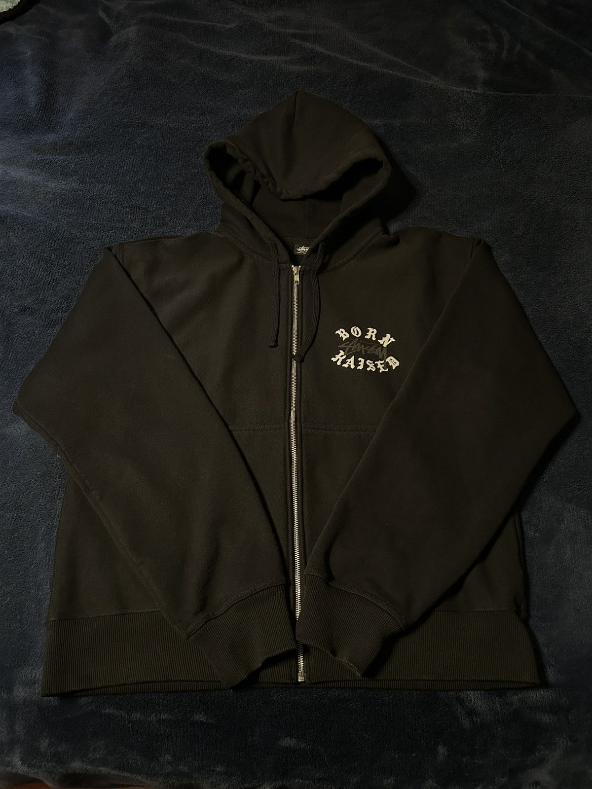Born X Raised × Stussy Stussy Born x Raised Zip Up Hoodie Size US XL / EU 56 / 4 - 1 Thumbnail