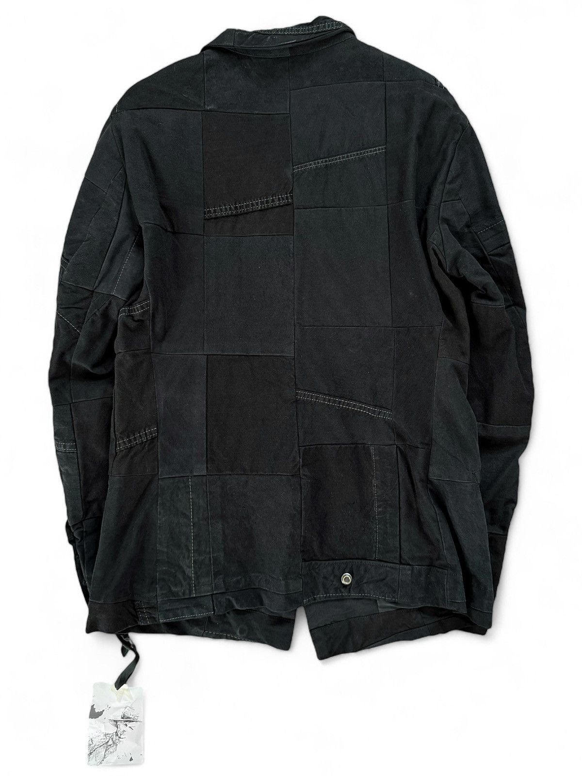 Greg Lauren Sz2 1/1 Black Workwear Tux Ollie Blazer Patchwork Jacket Size US M / EU 48-50 / 2 - 2 Thumbnail