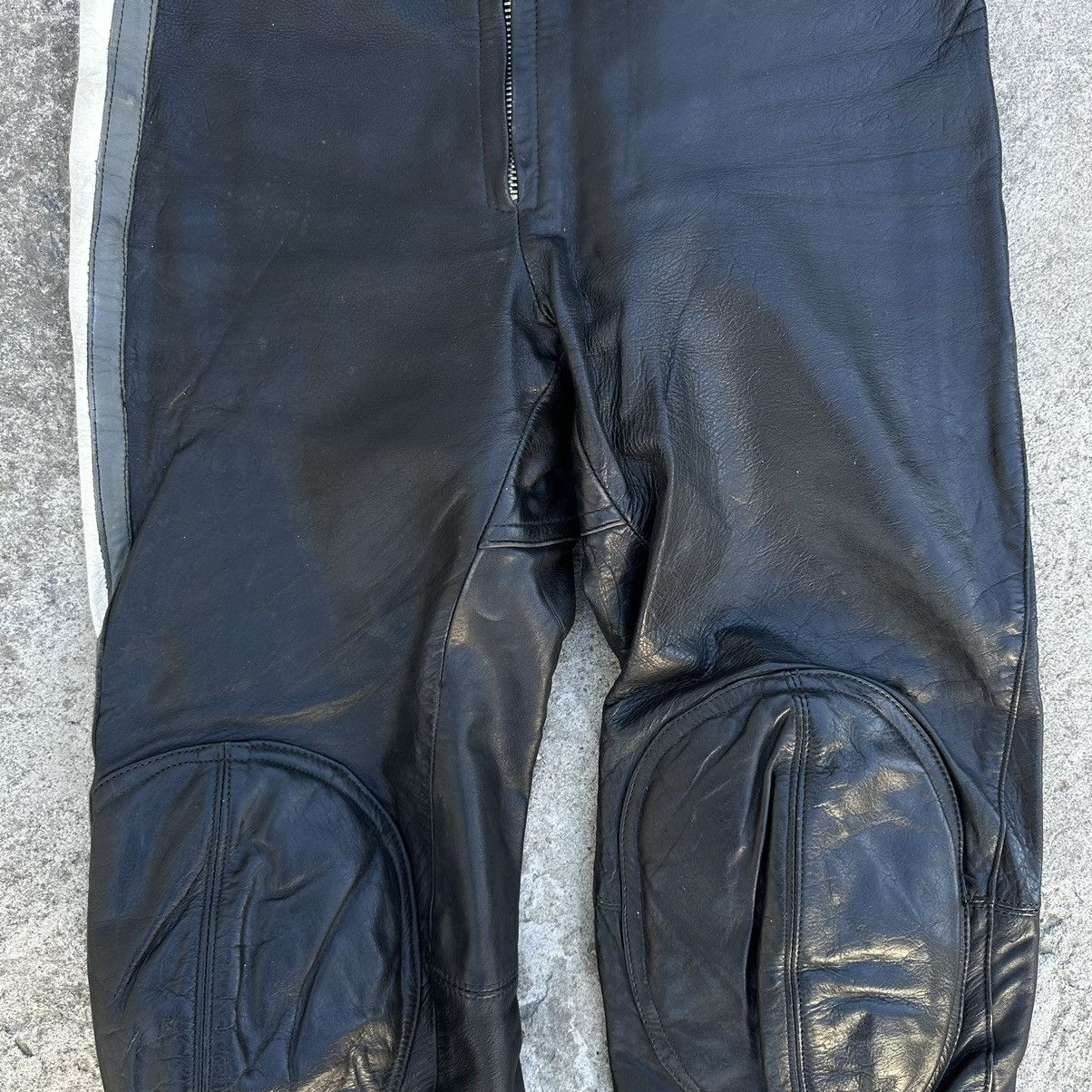 Vintage Vintage Moto Leather Pants Size 34 Style USA 90s Y2K Size US 34 / EU 50 - 4 Thumbnail