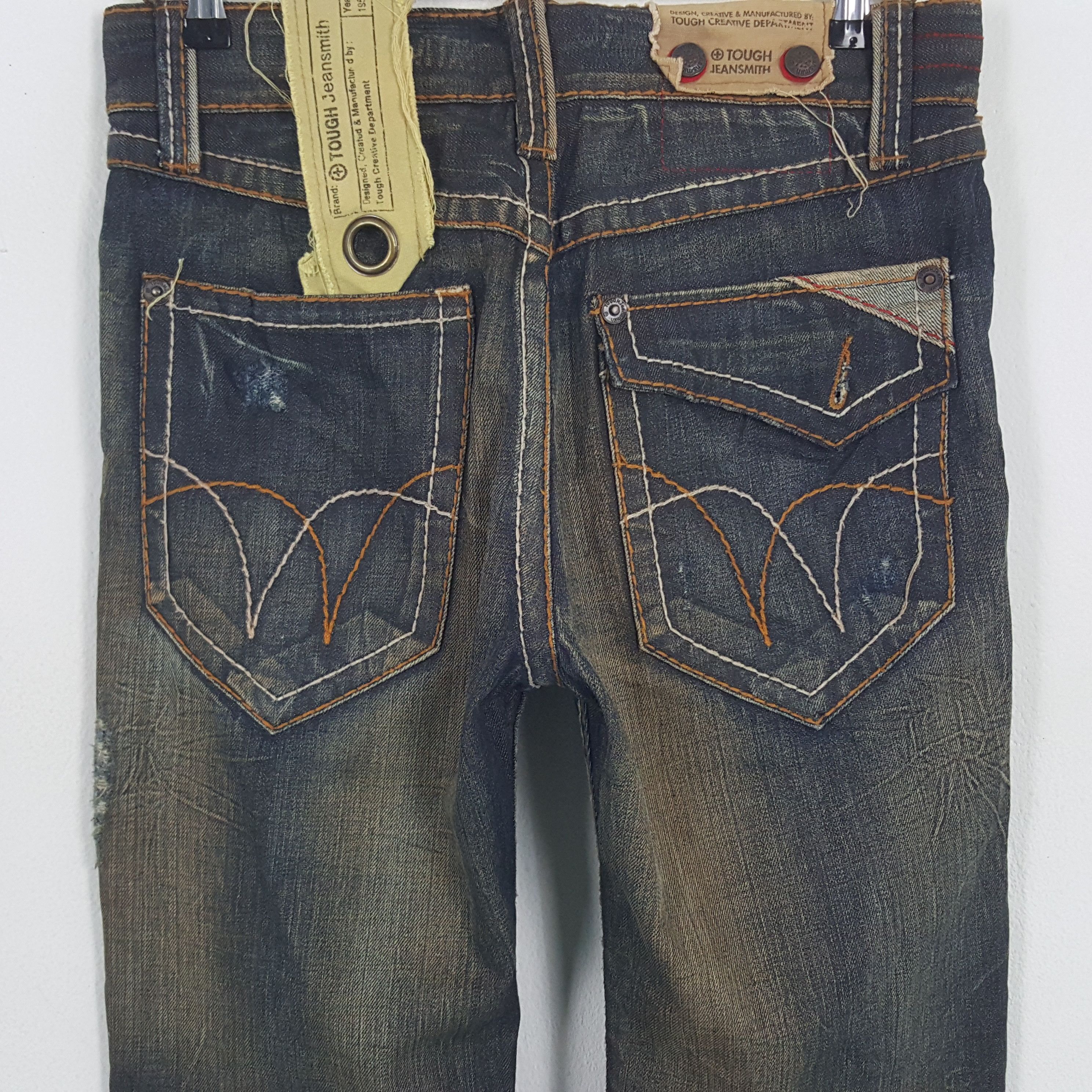 Vintage Vintage Tough Jeansmith American Patches Art Denim Jeans Size US 31 - 5 Thumbnail