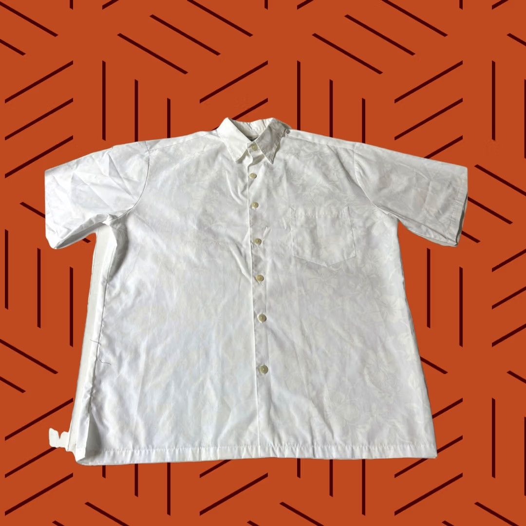 Hilo Hattie VINTAGE Hilo Hattie Hawaiian Floral Aloha Shirt White Large Short Sleeve Mens Size US L / EU 52-54 / 3 - 1 Thumbnail