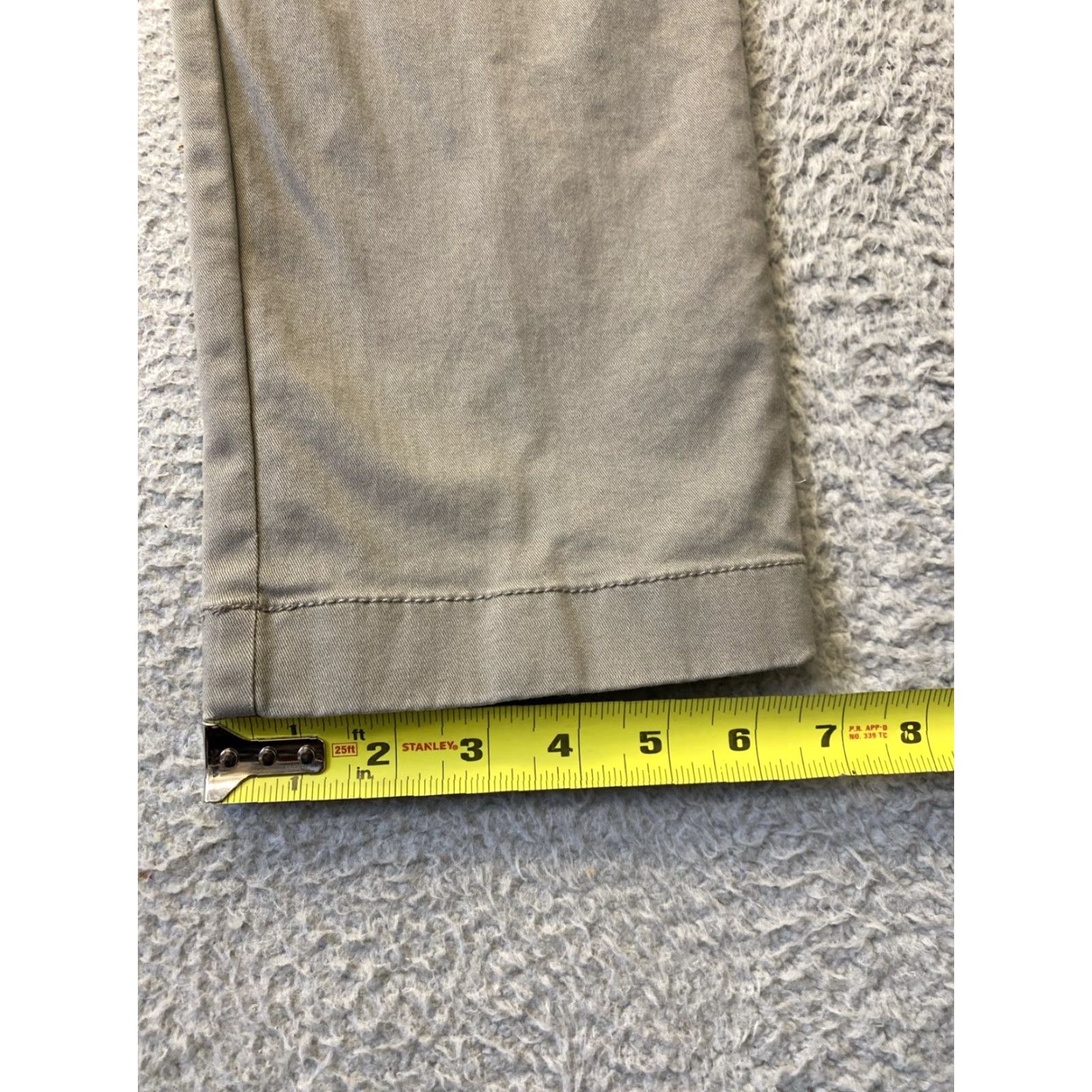 J.Crew VINTAGE J.CREW Men’s Gray Cotton Chino Pants Tapered Fit 33x32 Casual Business Size US 33 - 5 Thumbnail