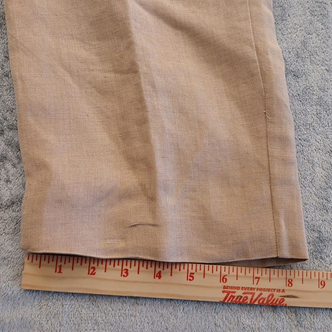Vintage Jessica London Dress Pants Womens Plus Size 20WP Beige Linen Pleated Lined 40x28 Pants Womens Girls 40x28 Beige Linen Pleated Lined Pockets Size 27" / US 4 / IT 40 - 7 Thumbnail