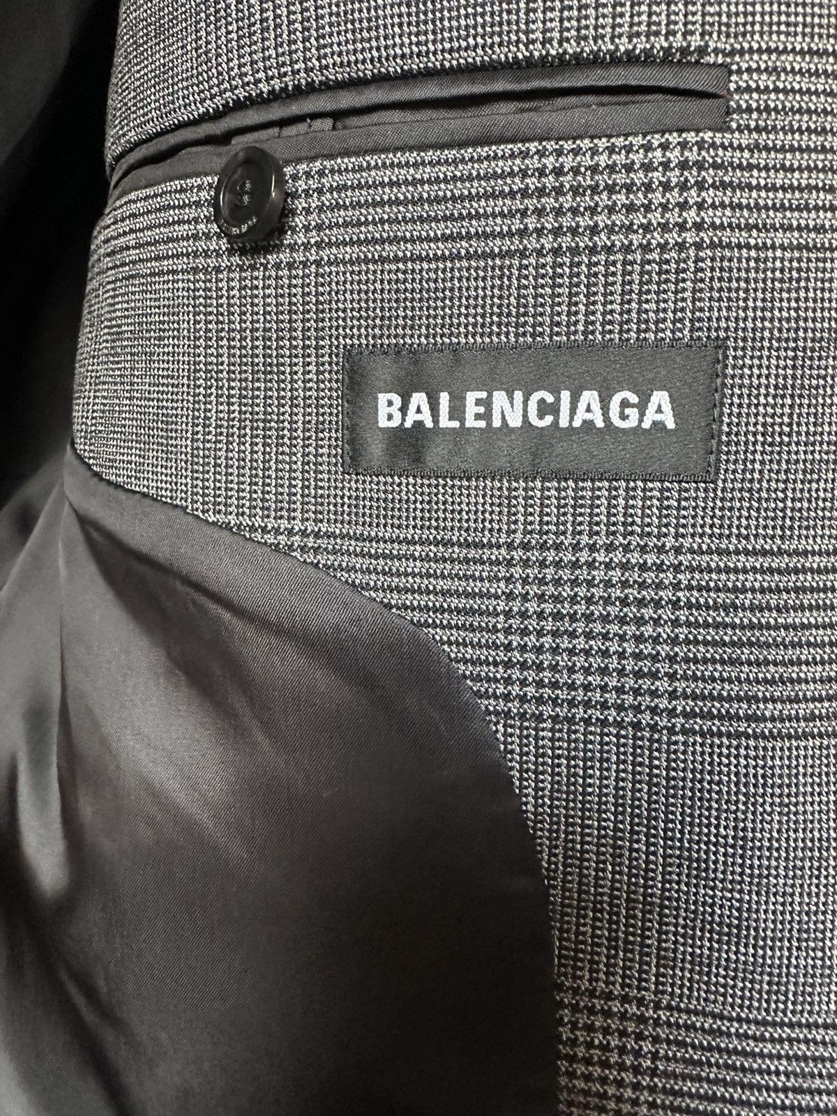 Balenciaga Balenciaga Suspended Shoulder Blazer Size 48R - 13 Thumbnail