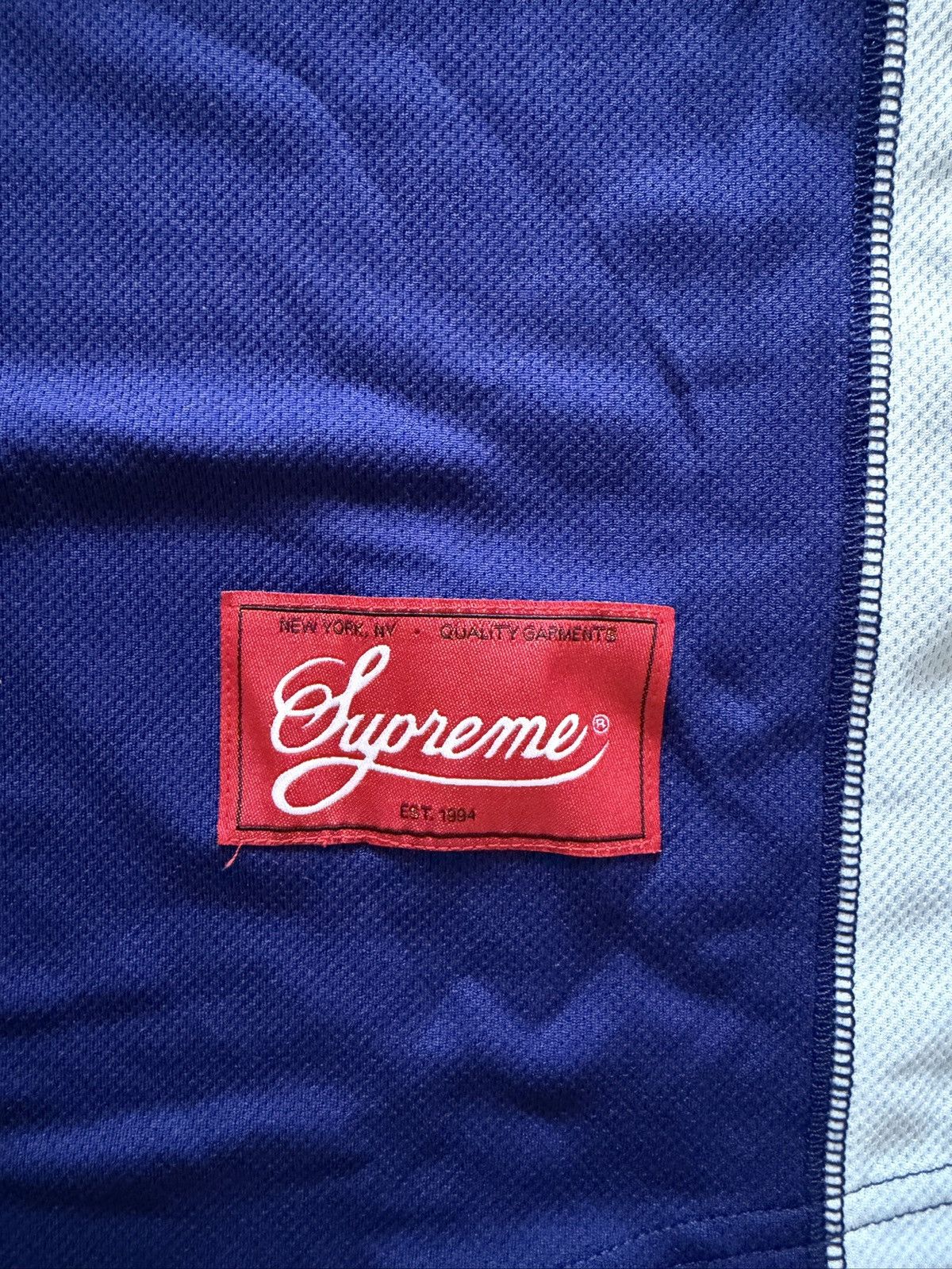 Supreme Supreme Stars Baseball Jersey Navy Size US XL / EU 56 / 4 - 9 Thumbnail