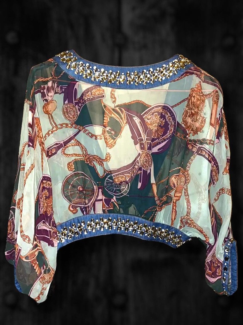 Marni HERMES style Marni Mesh Tank Top Cardigan Blouse Horse Art Size M / US 6-8 / IT 42-44 - 4 Thumbnail