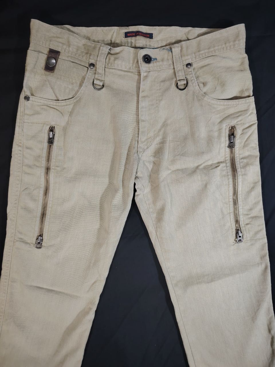 Japanese Brand BLUE WAY Nippon Made Multi-Zip Cargo Trousers Size US 32 / EU 48 - 3 Thumbnail