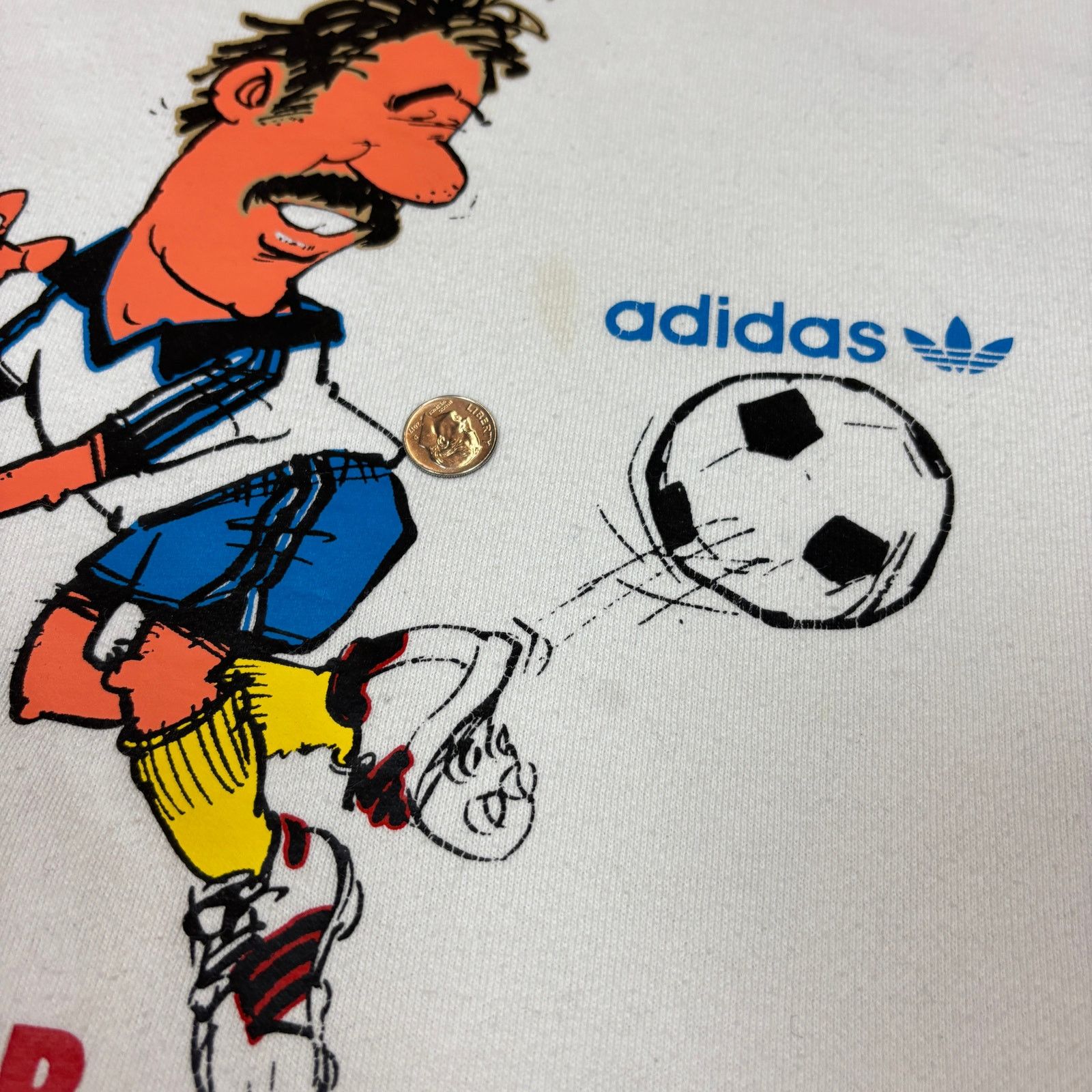 Adidas Adidas Descente The Soccer Vintage Sweatshirt Men's Large Size US L / EU 52-54 / 3 - 7 Thumbnail