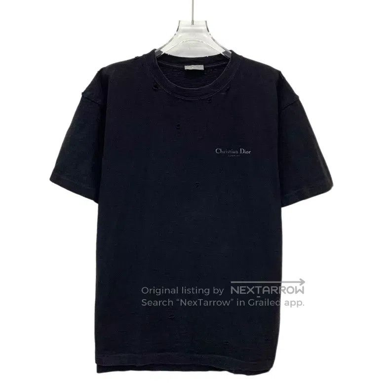 Dior Dior Black old hole logo letter print cotton round-neck sh Size M / US 6-8 / IT 42-44 - 1 Thumbnail