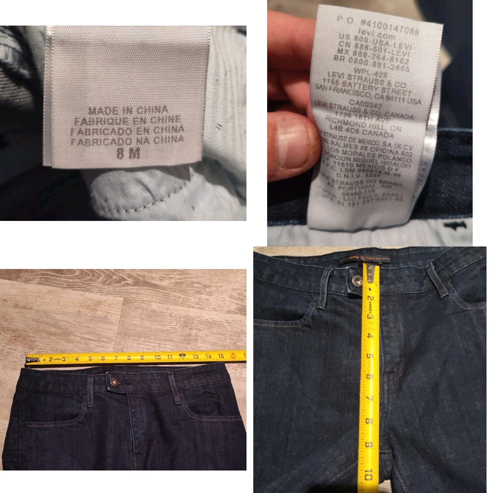 Levi's Levi's Womens Size 8 Jeans Mid Rise Skinny Boot Cut Dark Wash Denim Classic Modern Size 30" / US 8 / IT 44 - 8 Thumbnail
