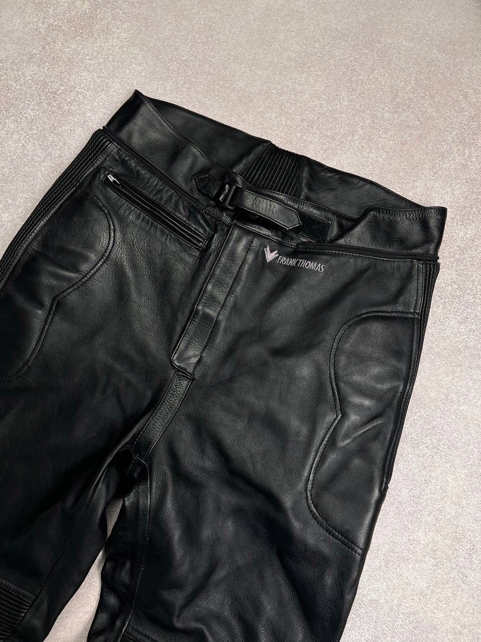 Genuine Leather × Vintage Vintage Moto Genuine Leather Avantgarde Pants Y2K XL Size US 36 / EU 52 - 2 Thumbnail