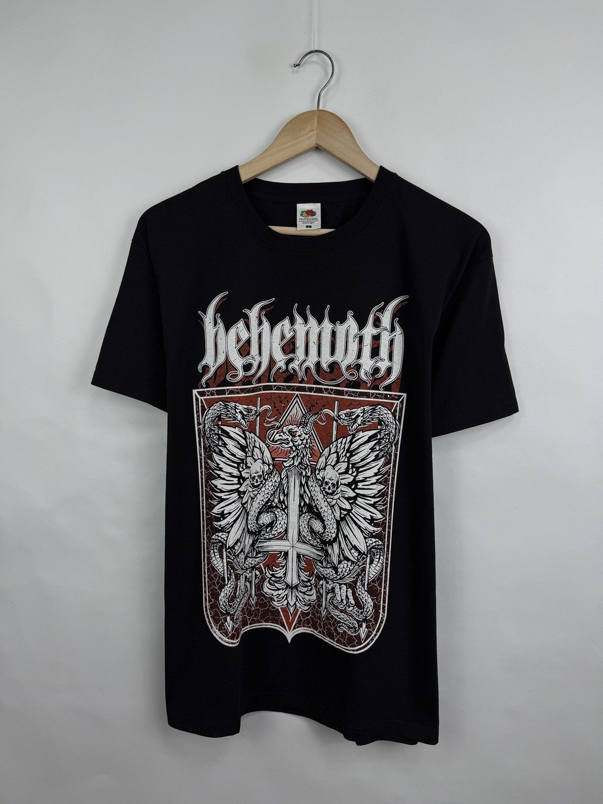 Fruit Of The Loom 🇵🇱 Vintage Y2K Behemoth Blackened Death Metal T-shirt Black Size US XL / EU 56 / 4 - 3 Thumbnail